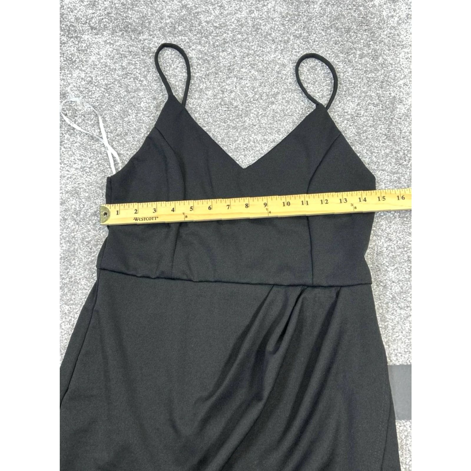 Lulus Lulus Dress Black Bodycon Wrap Womens Large V-Neck Sleeveless Short Neckline Party Cocktail Wedding Casual Size L / US 10 / IT 46 - 5 Thumbnail