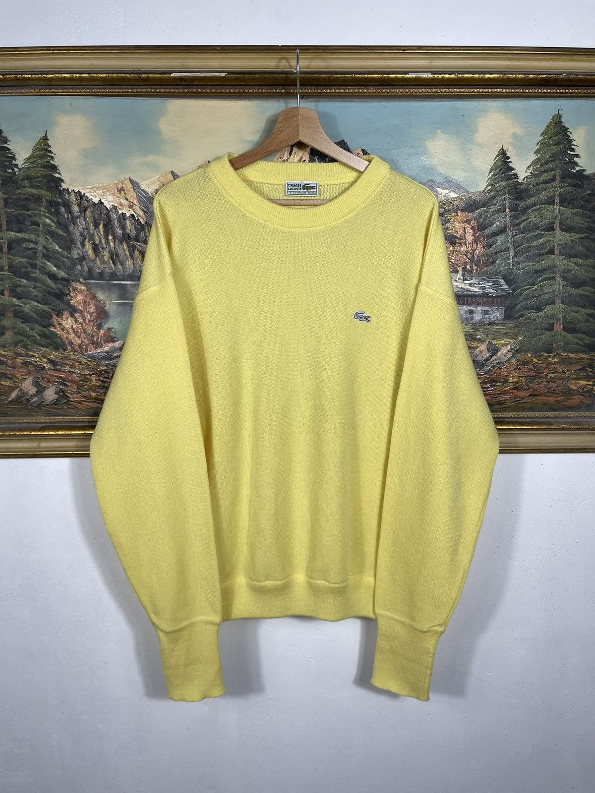 Lacoste × Vintage Lacoste Retro 90s Jumper Pull Knitwear Old Money Luxury Size US XXL / EU 58 / 5 - 1 Thumbnail