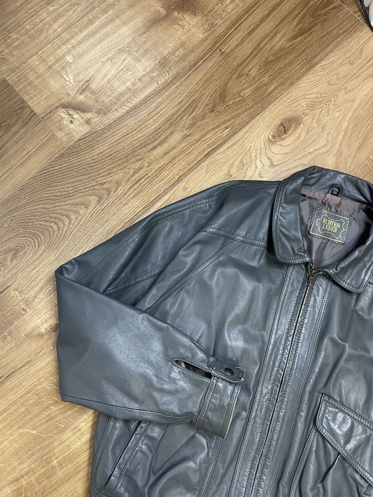 Genuine Leather × Vintage Vintage Y2K Aviator Top Gun Genuine Leather Jacket Bomber Size US M / EU 48-50 / 2 - 2 Thumbnail
