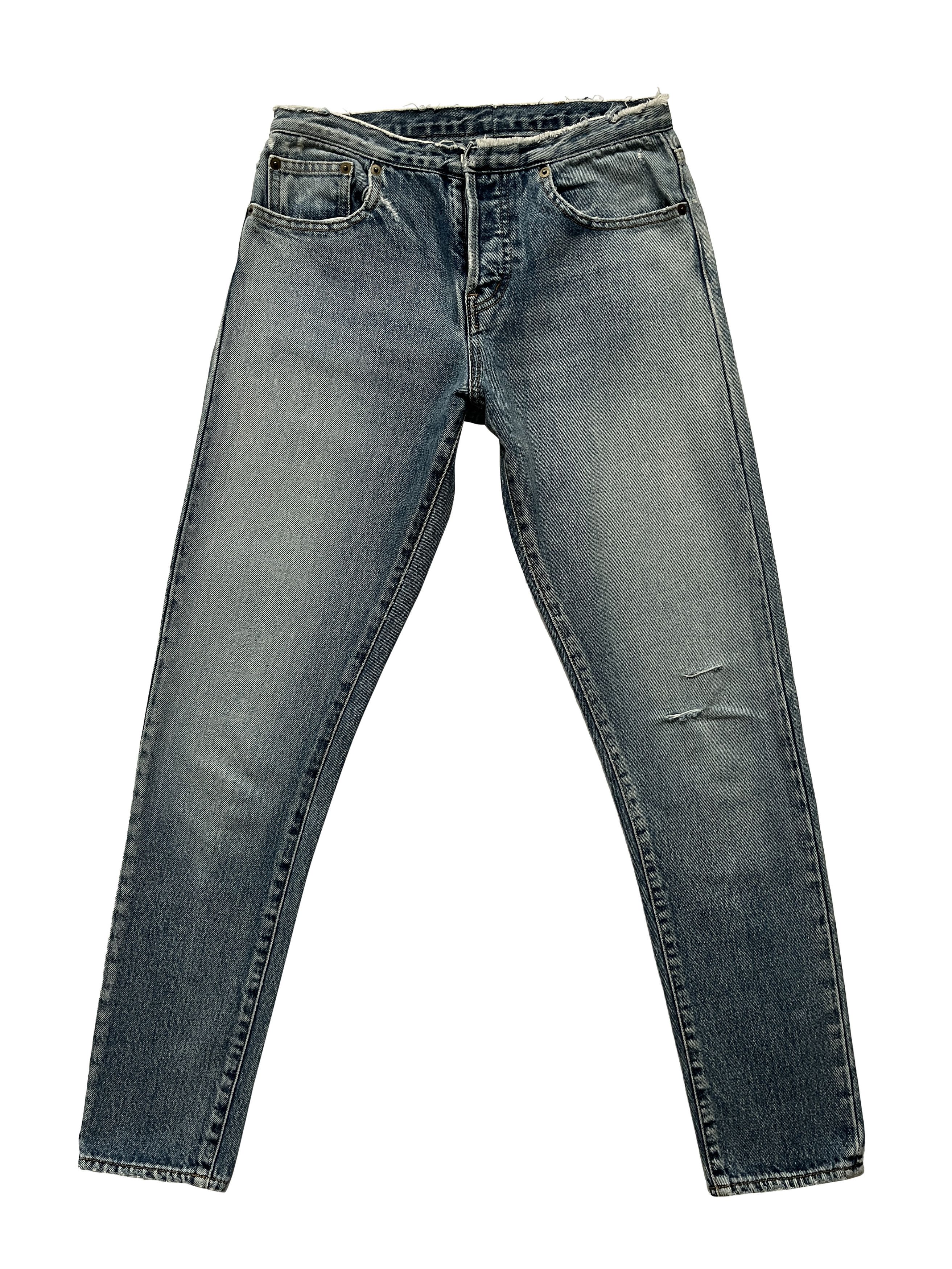 Hedi Slimane × Saint Laurent Paris ⚡️QUICK SALE⚡️2015 Saint Laurent by Hedi Blue Jeans Size US 26 / EU 42 - 1 Thumbnail
