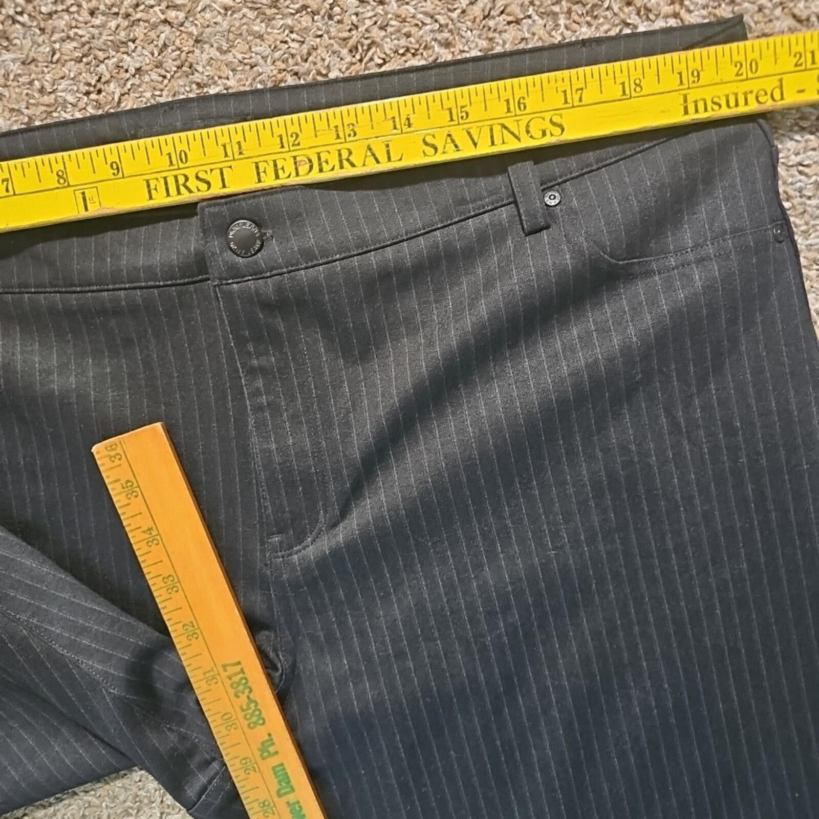 DKNY DKNY Jeans XXL Blue Striped Pants Size 42" / US 20 - 4 Thumbnail