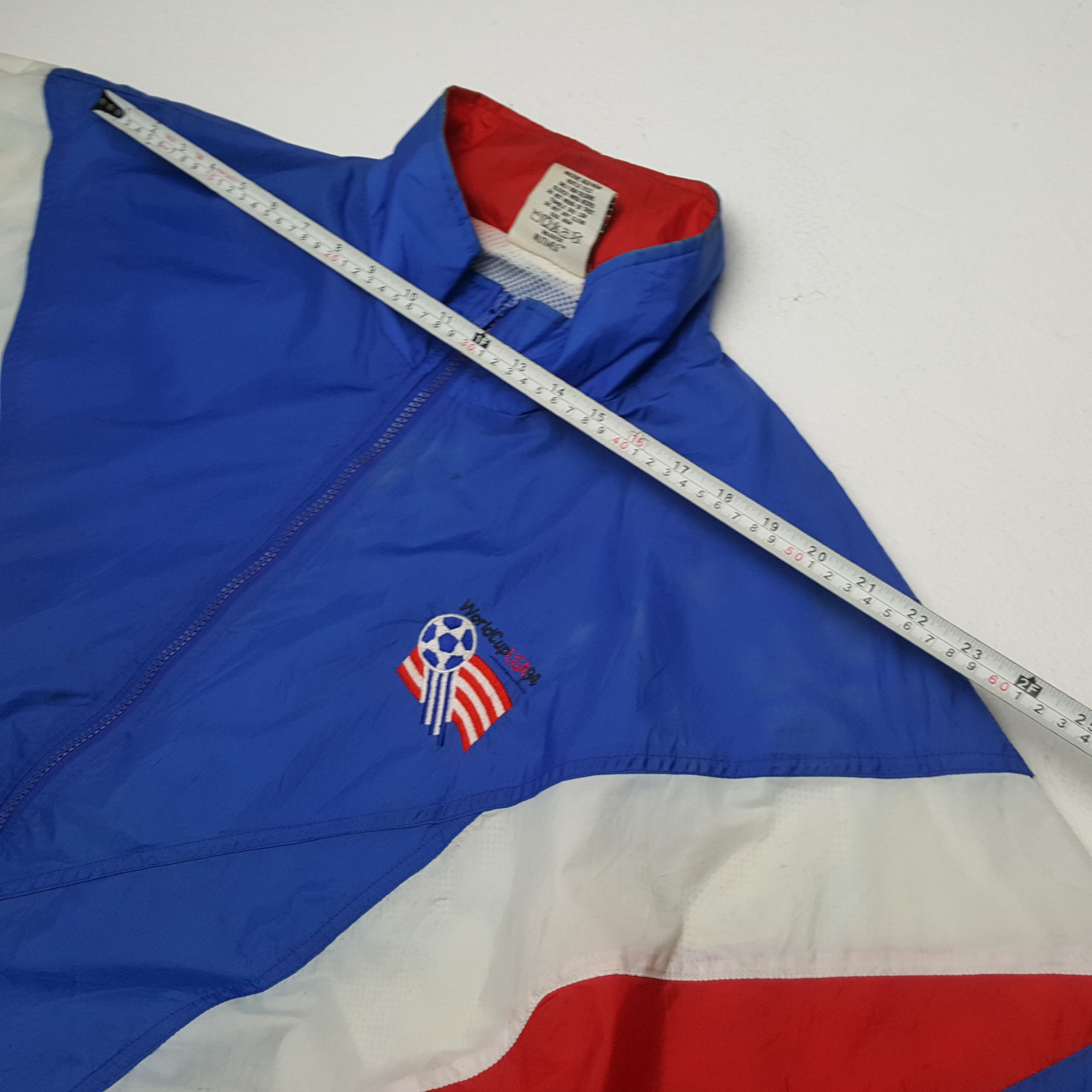 Nutmeg × Vintage WORLD CUPS USA 1994 Sportswear Style Windbreaker Jacket Size US XXL / EU 58 / 5 - 4 Thumbnail