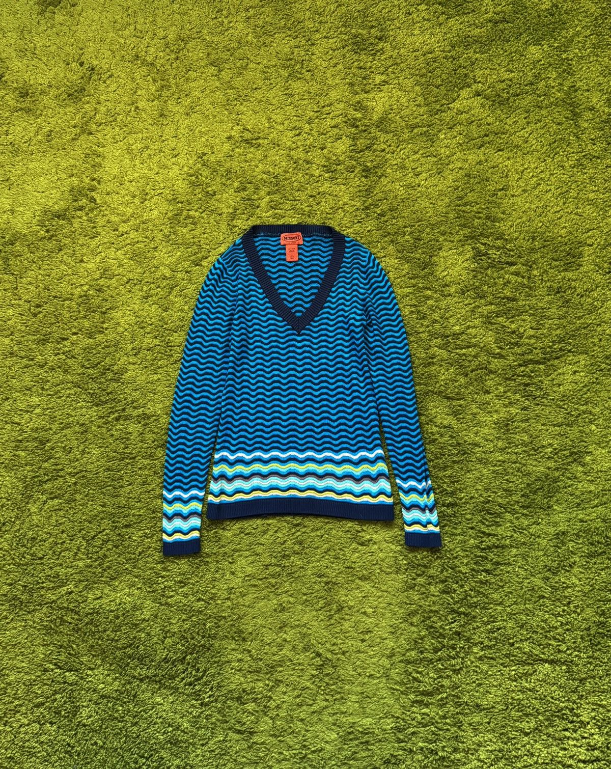 Missoni 2000s vintage coloured striped sweater