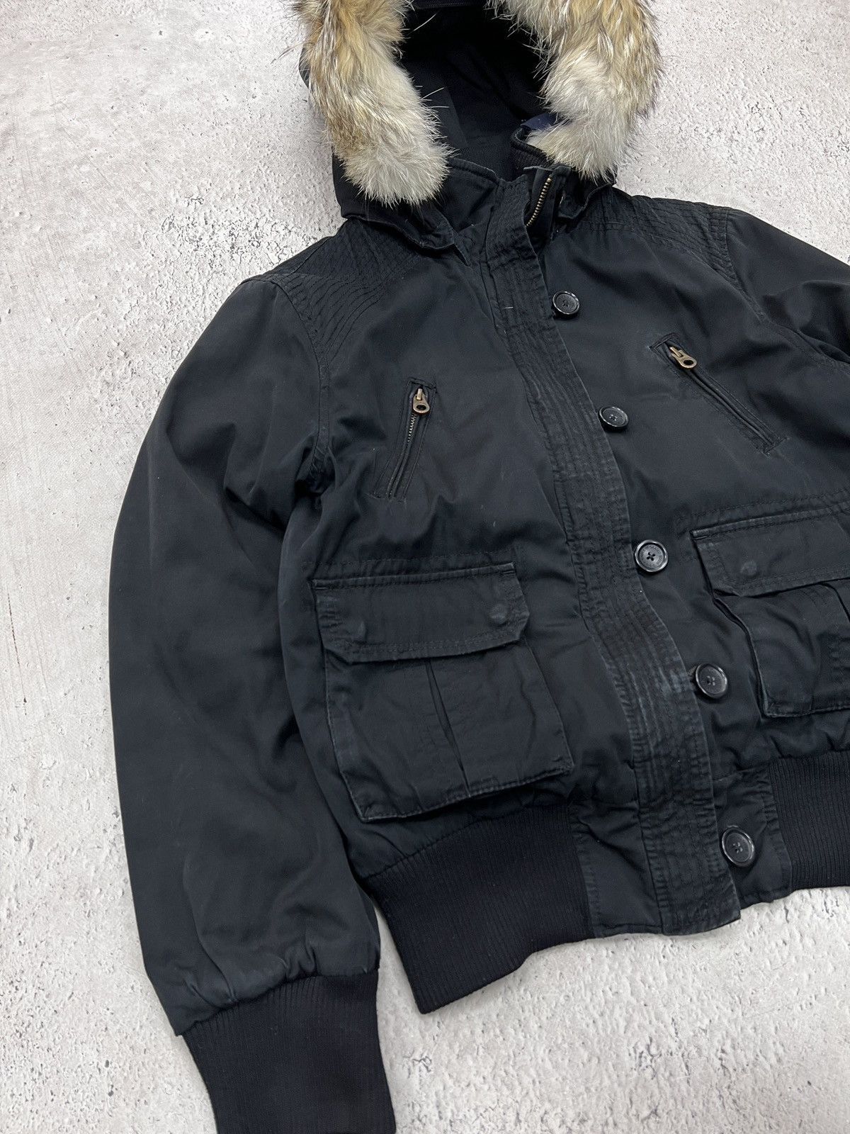 Hysteric Glamour Archive japanese 2000s hype fur hood if six was nine jacket Size US M / EU 48-50 / 2 - 2 Thumbnail