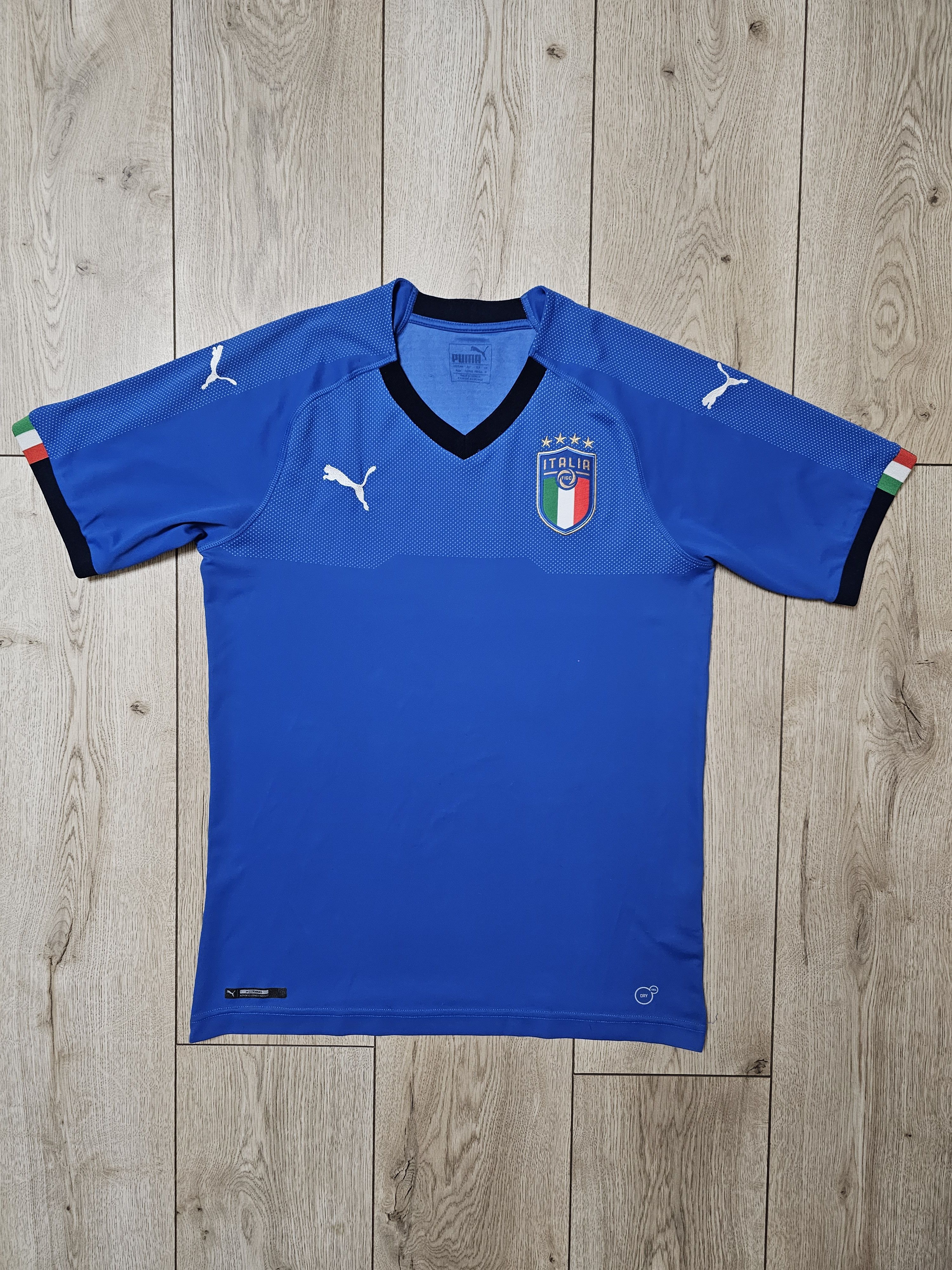 Puma ITALY 2018 2019 HOME FOOTBALL SHIRT ITALIA SOCCER JERSEY Size US M / EU 48-50 / 2 - 1 Thumbnail