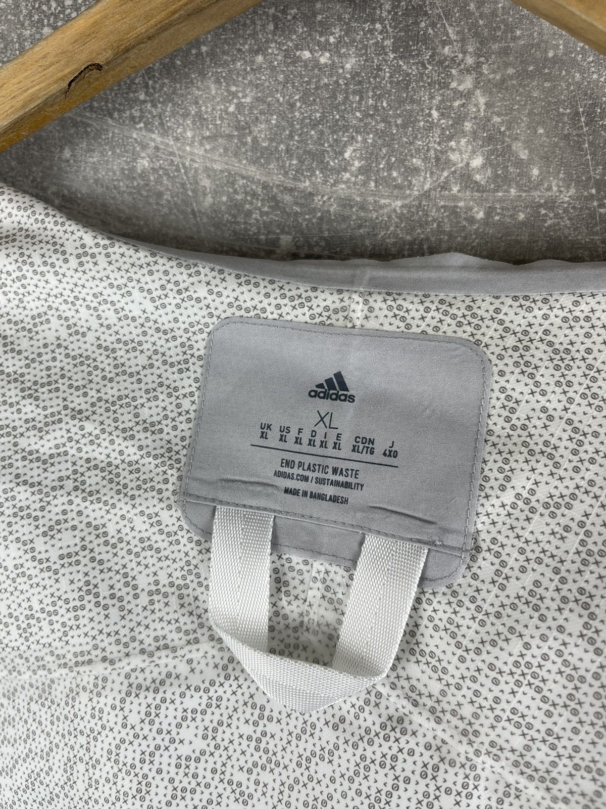 Adidas Adidas Germany Jugend Team Jacket | White Hooded Windbreaker Size US XL / EU 56 / 4 - 14 Thumbnail