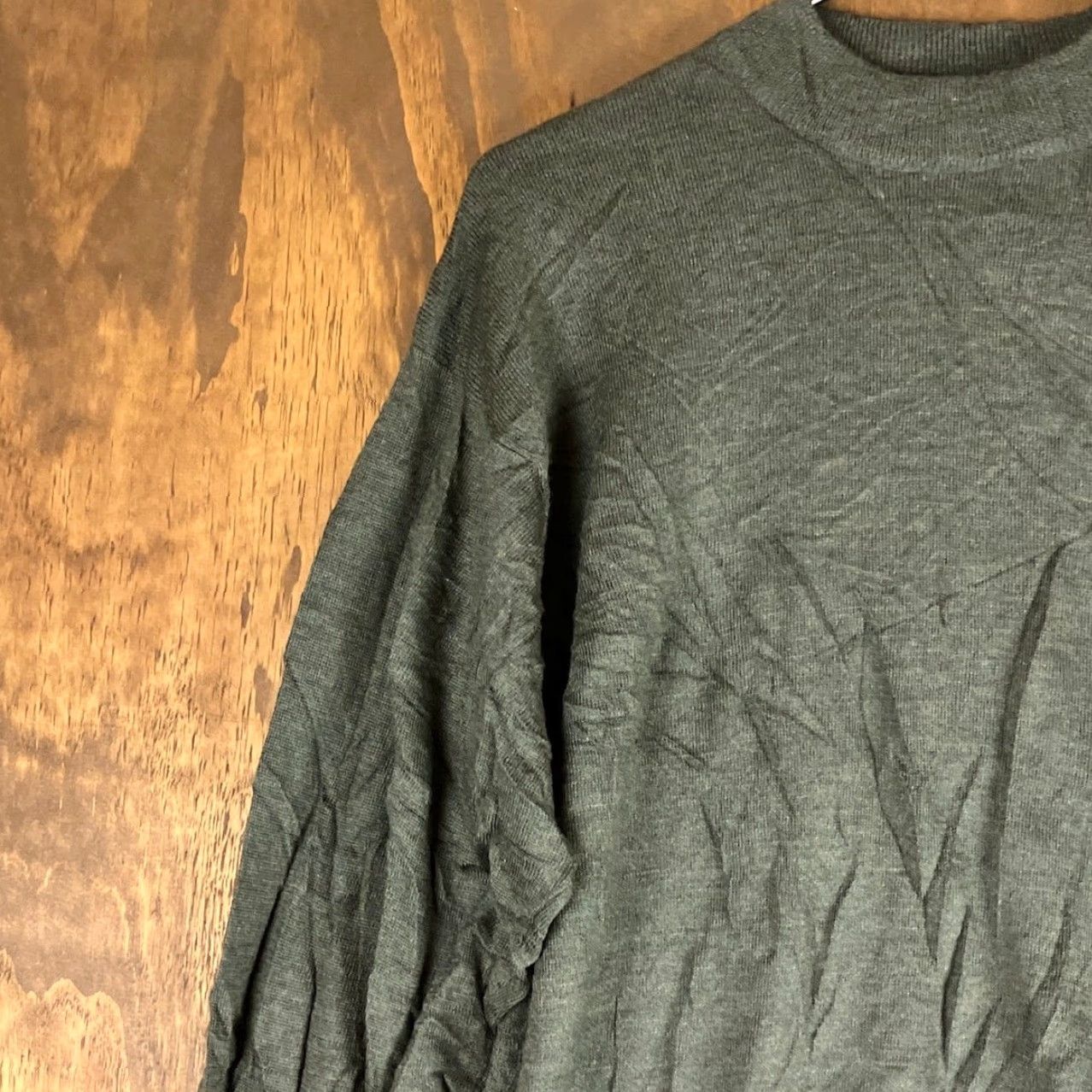 Vintage Bachrach Mens Sweater Green Crew Neck 100% Extra Fine Merino Wool Long Sleeve M Size US M / EU 48-50 / 2 - 4 Thumbnail