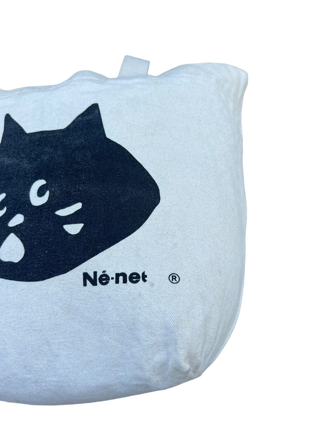 Issey Miyake Ne-net Iconic Cat Logo Canvas Cotton tote Bag Size ONE SIZE - 2 Thumbnail
