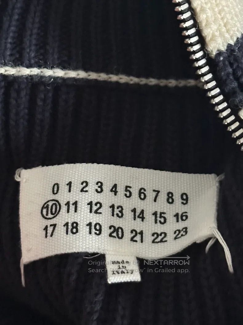 Maison Margiela Maison Margiela Black and white zippered knitted sweater Size US M / EU 48-50 / 2 - 5 Thumbnail
