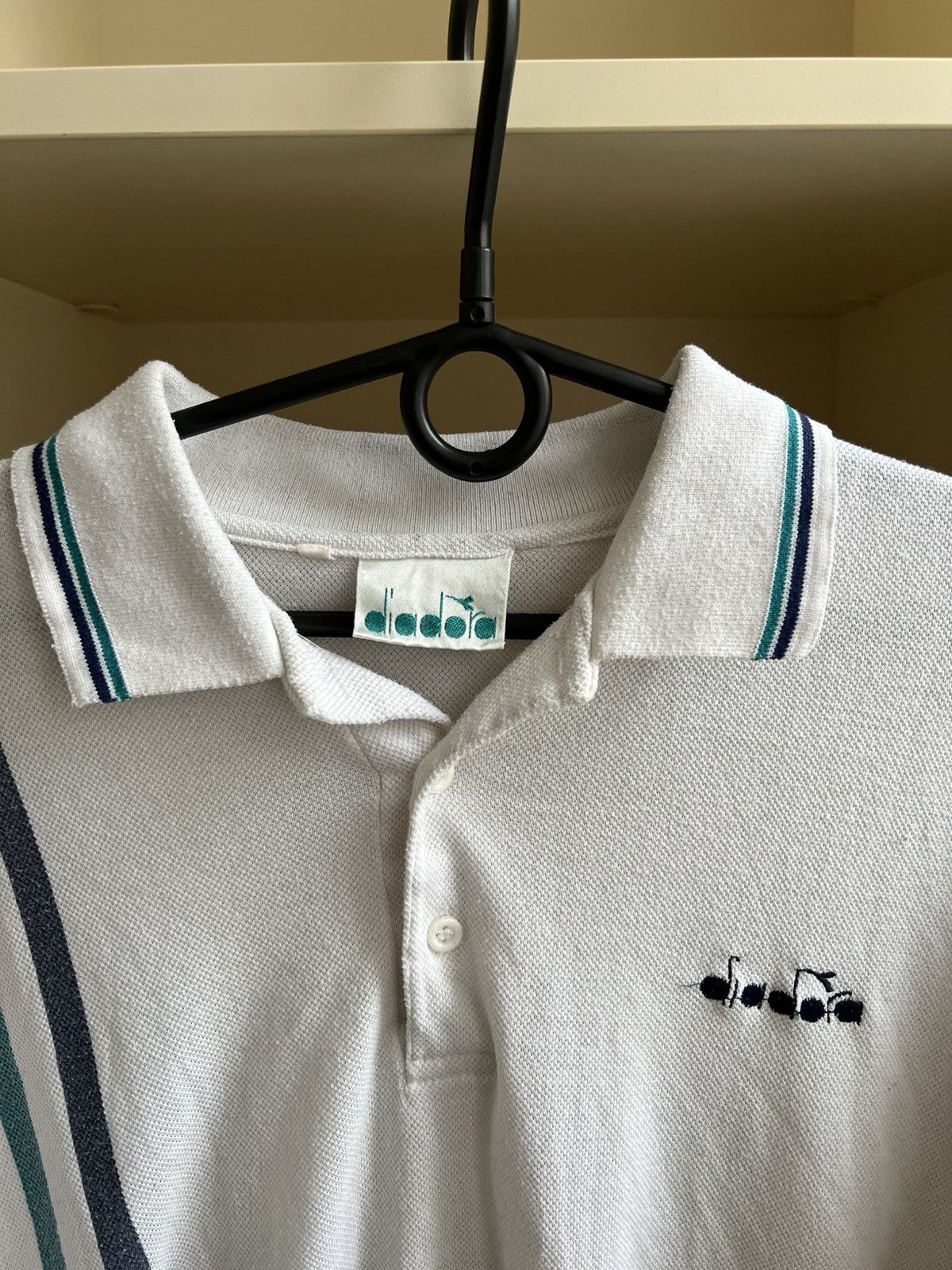 Diadora Vintage Diadora Polo Shirt Tee RETRO Size US XL / EU 56 / 4 - 4 Thumbnail