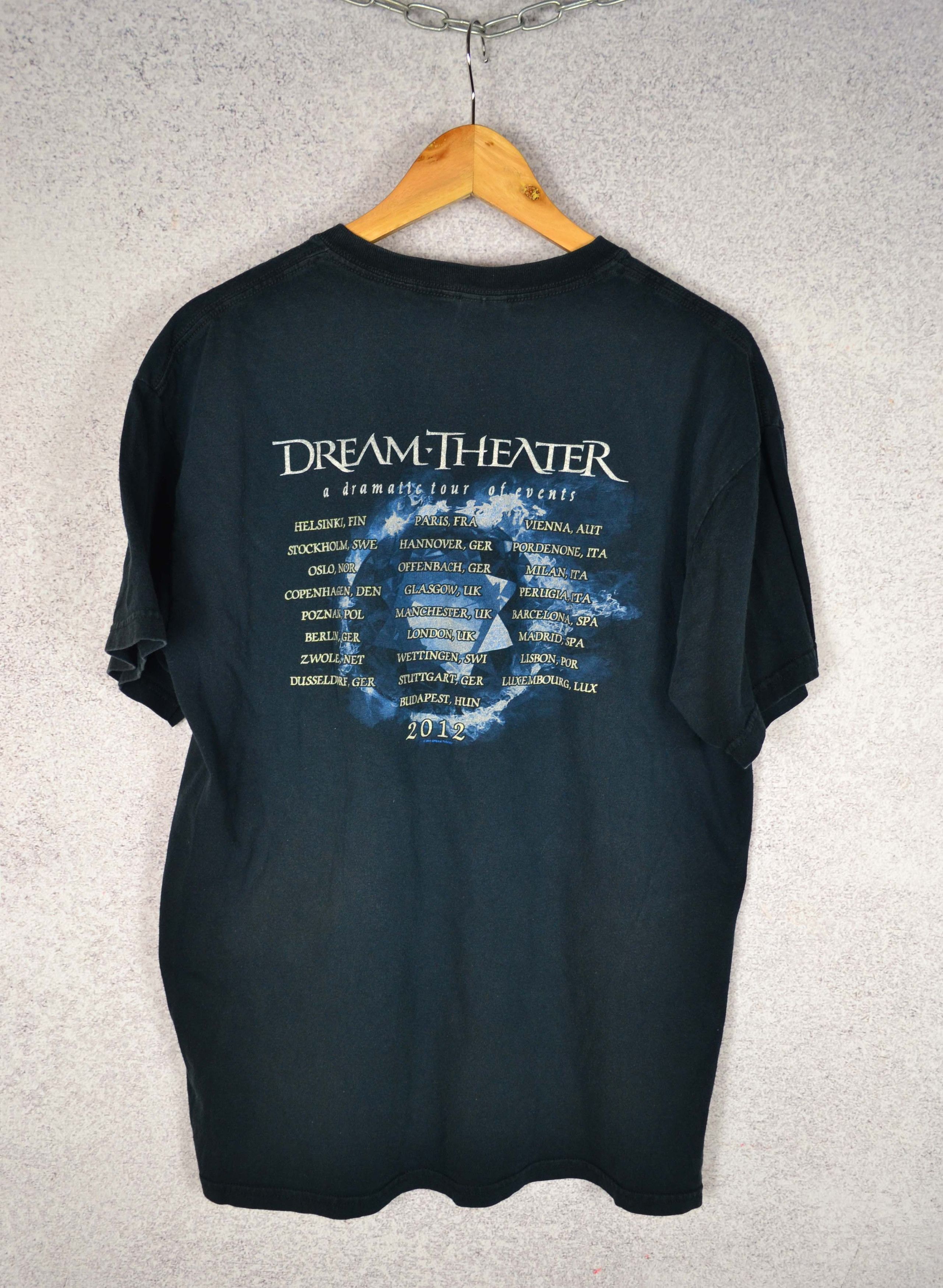 Band Tees × Vintage Dream Theater A Dramatic Turn of Events Tour Band Tee 2011 Size US L / EU 52-54 / 3 - 4 Thumbnail