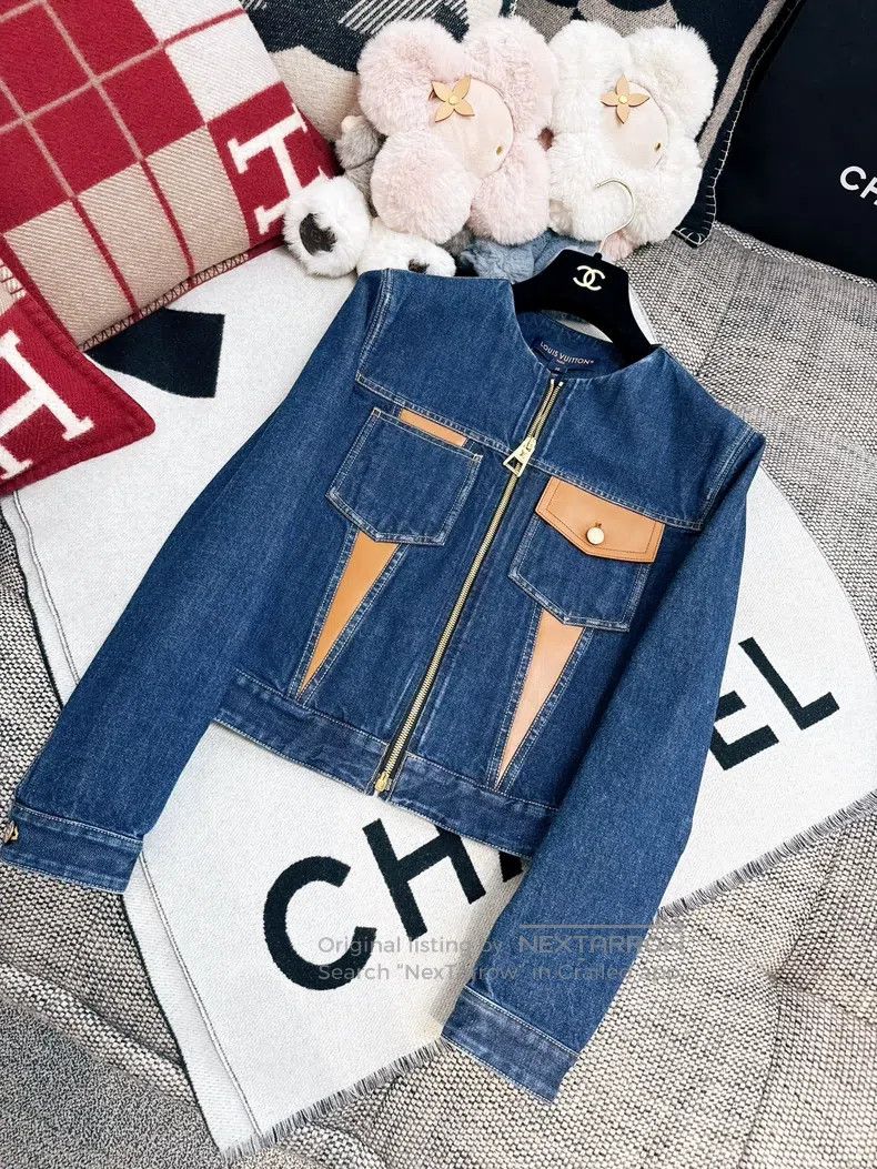 Louis Vuitton Louis Vuitton 23s show blue patchwork two-pocket denim jac Size XS / US 0-2 / IT 36-38 - 6 Thumbnail
