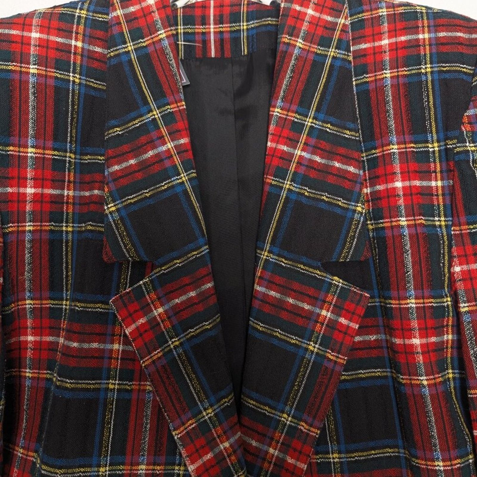 Worthington Worthington Vintage 70s Red Plaid Long Sleeve Blazer Pockets Size M / US 6-8 / IT 42-44 - 5 Thumbnail