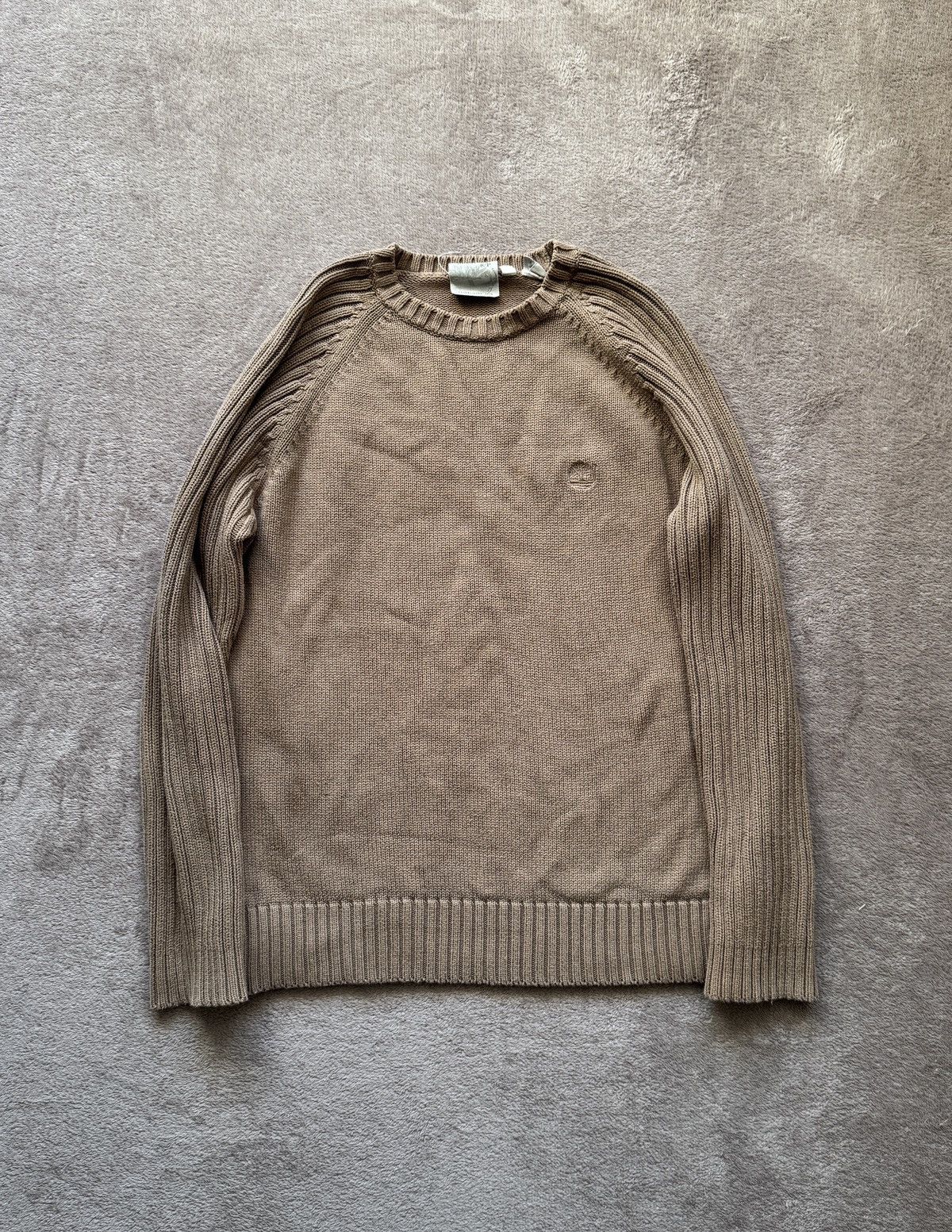 Le Grande Bleu (L.G.B.) × Timberland × Tripp NYC Timberland vintage Y2K faded Cable Knit Grandpa Sweater Size US S / EU 44-46 / 1 - 1 Thumbnail