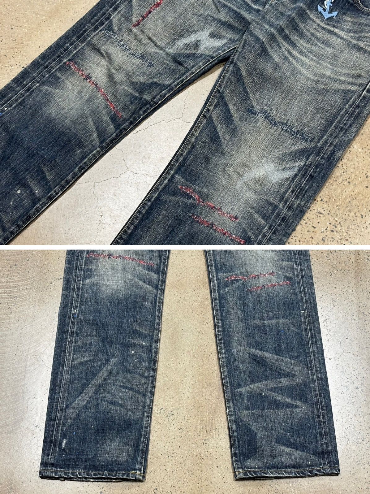 Neighborhood NBHD NEIGHBORHOOD 09ex Anchor Savage Denim Jeans Size US 36 / EU 52 - 3 Thumbnail