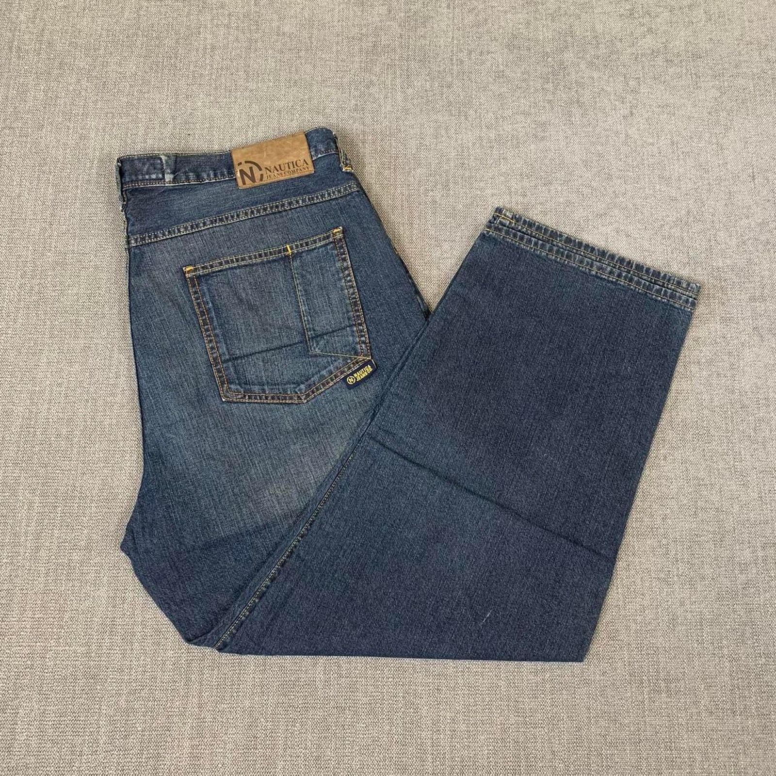 Nautica Y2K Nautica Wide Leg Dark Denim Jeans Size US 40 / EU 56 - 5 Thumbnail