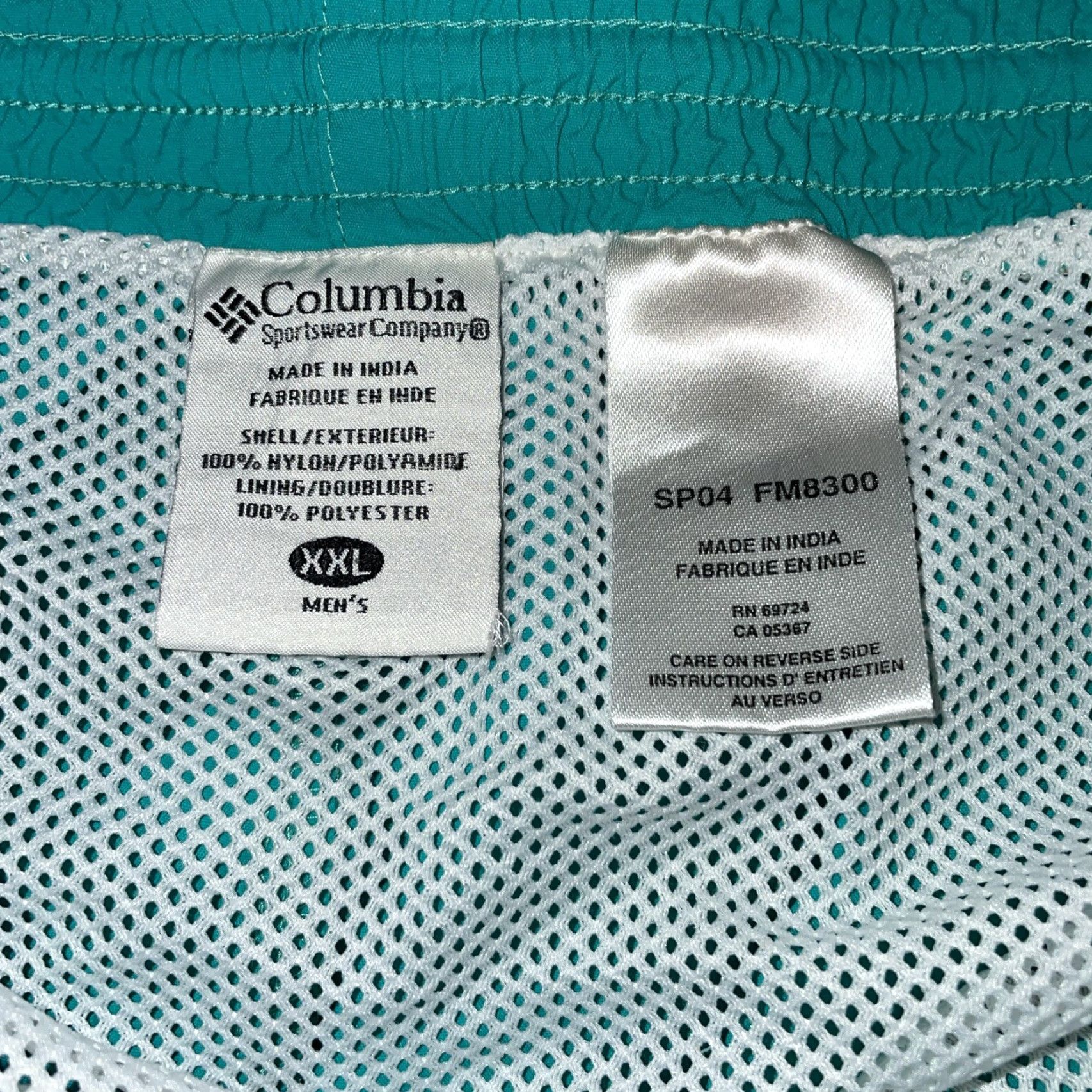 Vintage Columbia PFG 100% Polyester Drawstring Blue Swim Trunks Mens 2XL Trunks Size ONE SIZE - 4 Thumbnail