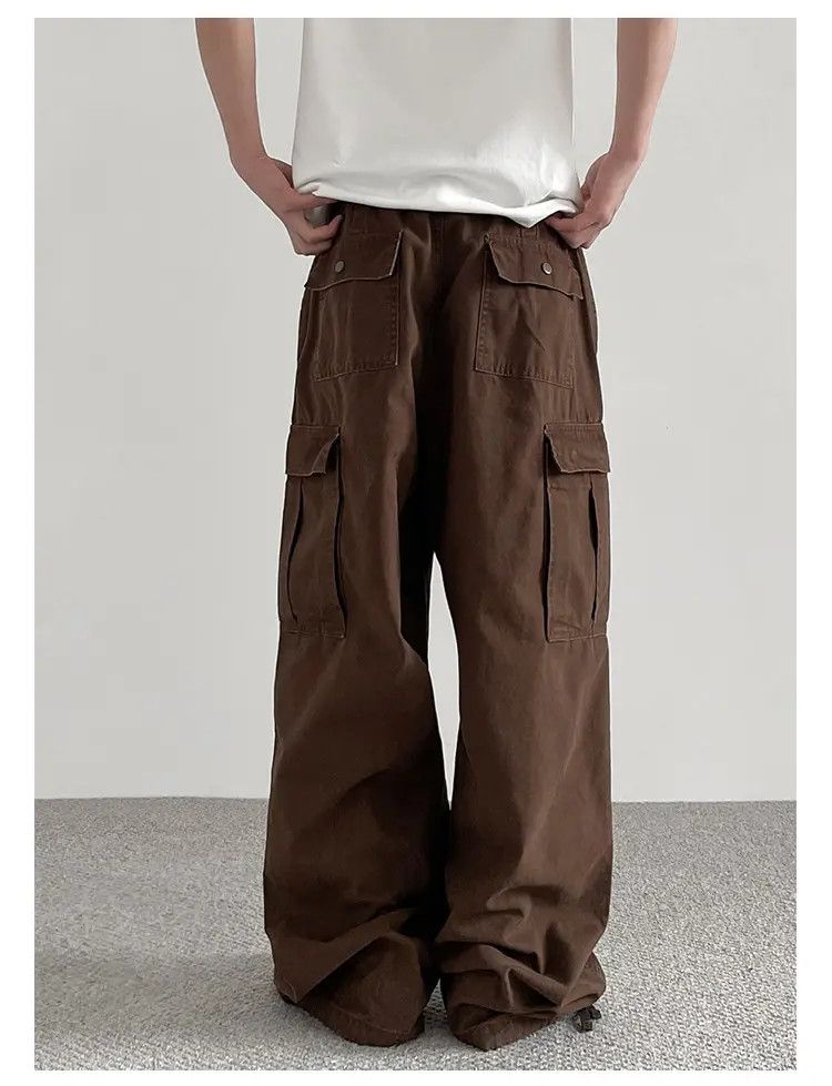 Japanese Brand × Jean Baggy Cargo Brown Pants Size US 30 / EU 46 - 3 Thumbnail