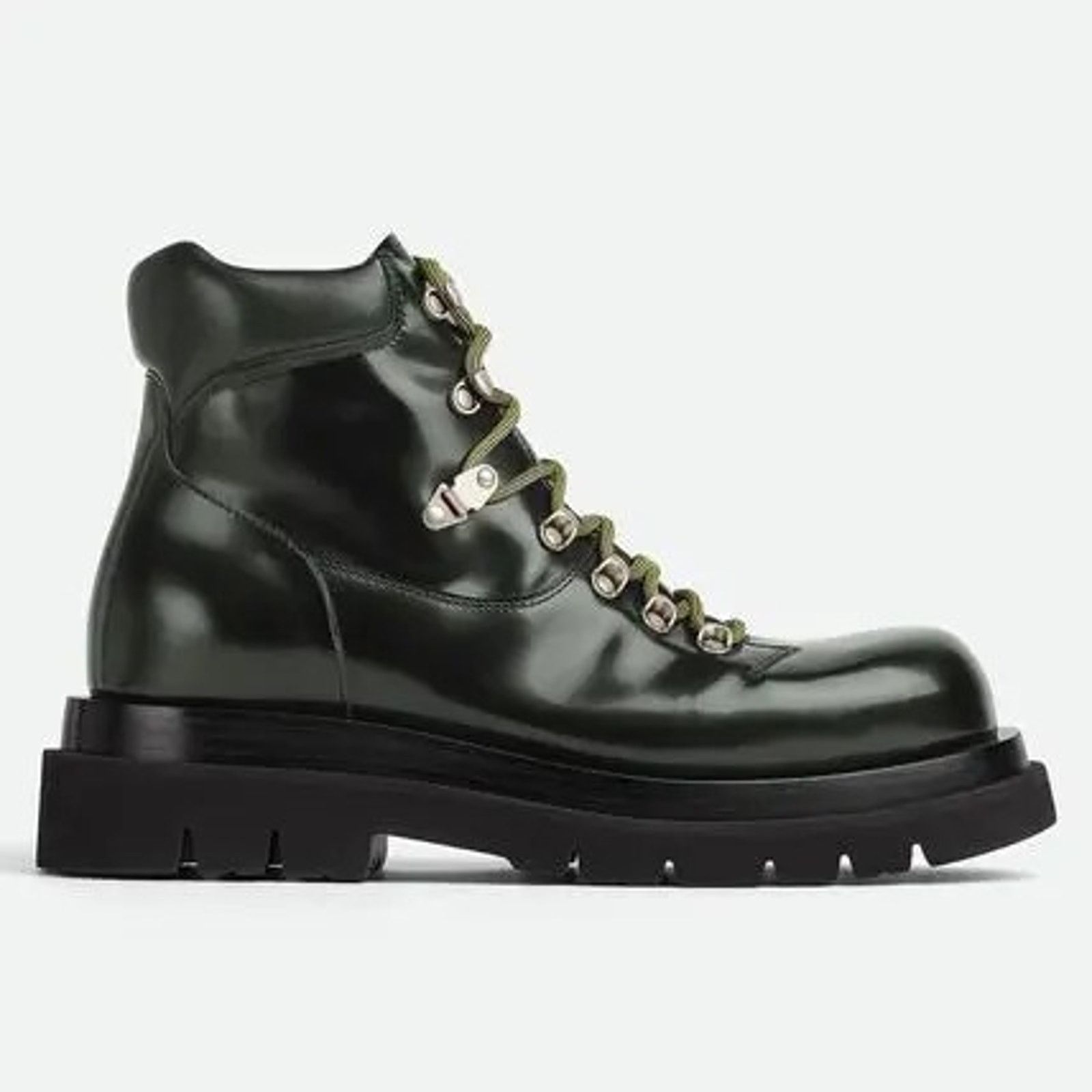 Bottega Veneta o1rshd1 Q:2 / Lug Hiking Ankle Boots in Dark Green Size US 12 / EU 45 - 1 Thumbnail