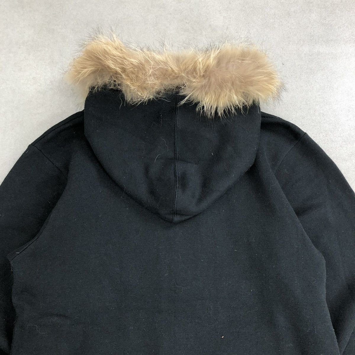 If Six Was Nine 2000s Beaumere Skulls Poem Patch Gothic Punk Fur Zip Hoodie Size US L / EU 52-54 / 3 - 10 Thumbnail
