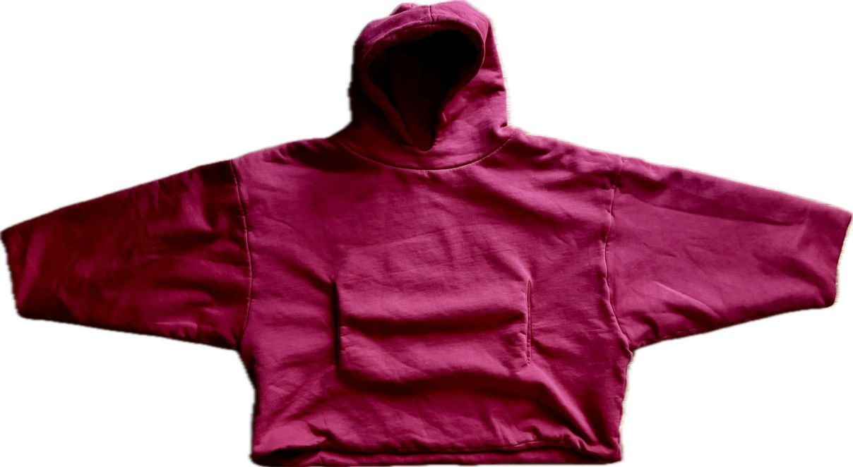 image of Kanye West x Los Angeles Apparel Yeezy Laa Dmx Double Layered Inverted Sleeve Red Hoodie (Size Medi