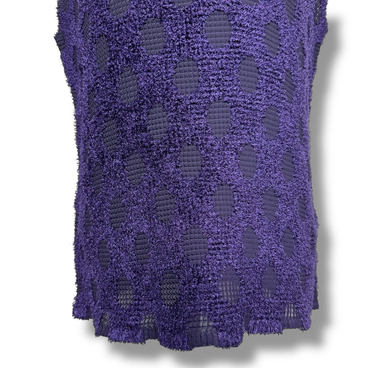 Issey Miyake 80’s SAMPLE IsseyMiyake Pleated Mesh Mini Dress Size ONE SIZE - 8 Thumbnail