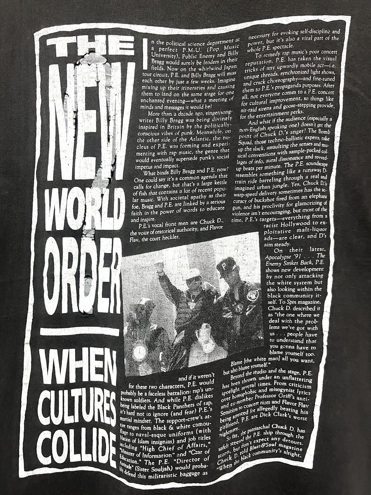 Rap Tees × Vintage Vintage 90’s Public Enemy Photoprint Rap Tees Size US M / EU 48-50 / 2 - 2 Thumbnail