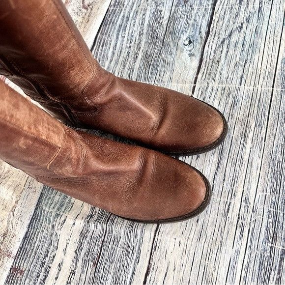 Matisse Matisse “Becky” Brown Leather Knee-High Boots Size US 7 / IT 37 - 3 Thumbnail