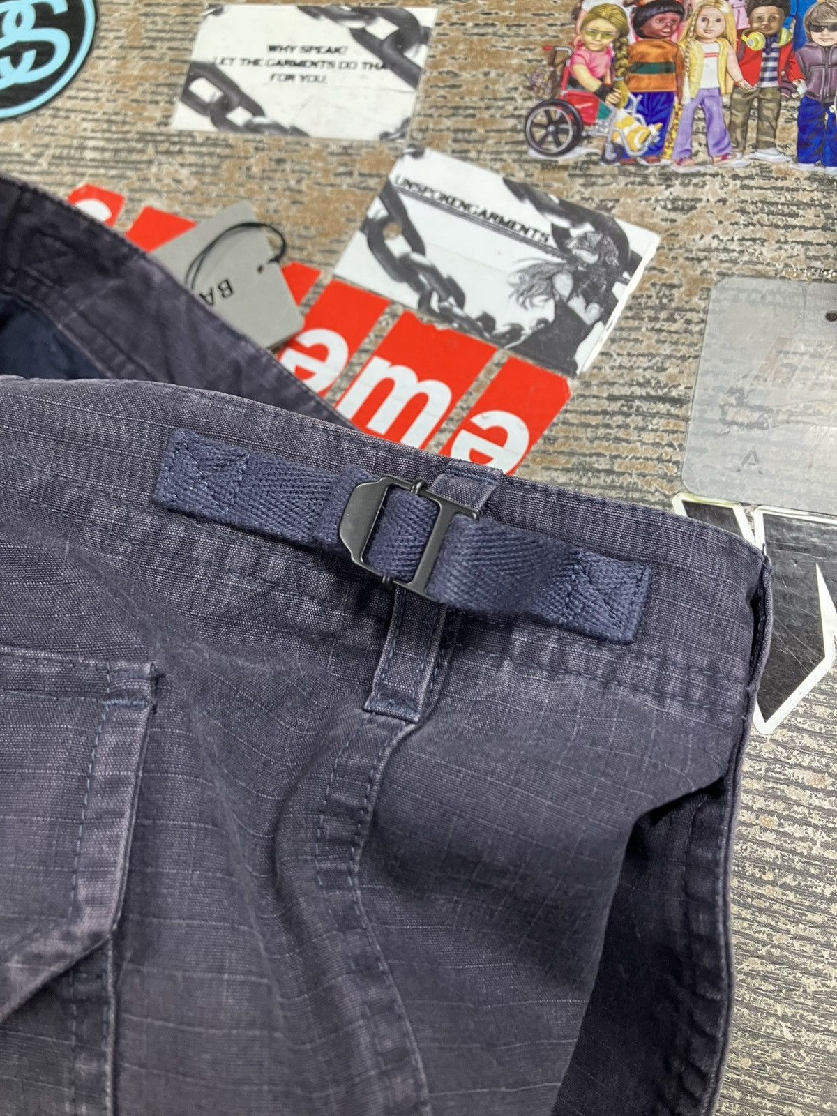 Balenciaga 32-Balenciaga Slim Navy Cargo Pants Size US 32 / EU 48 - 6 Thumbnail