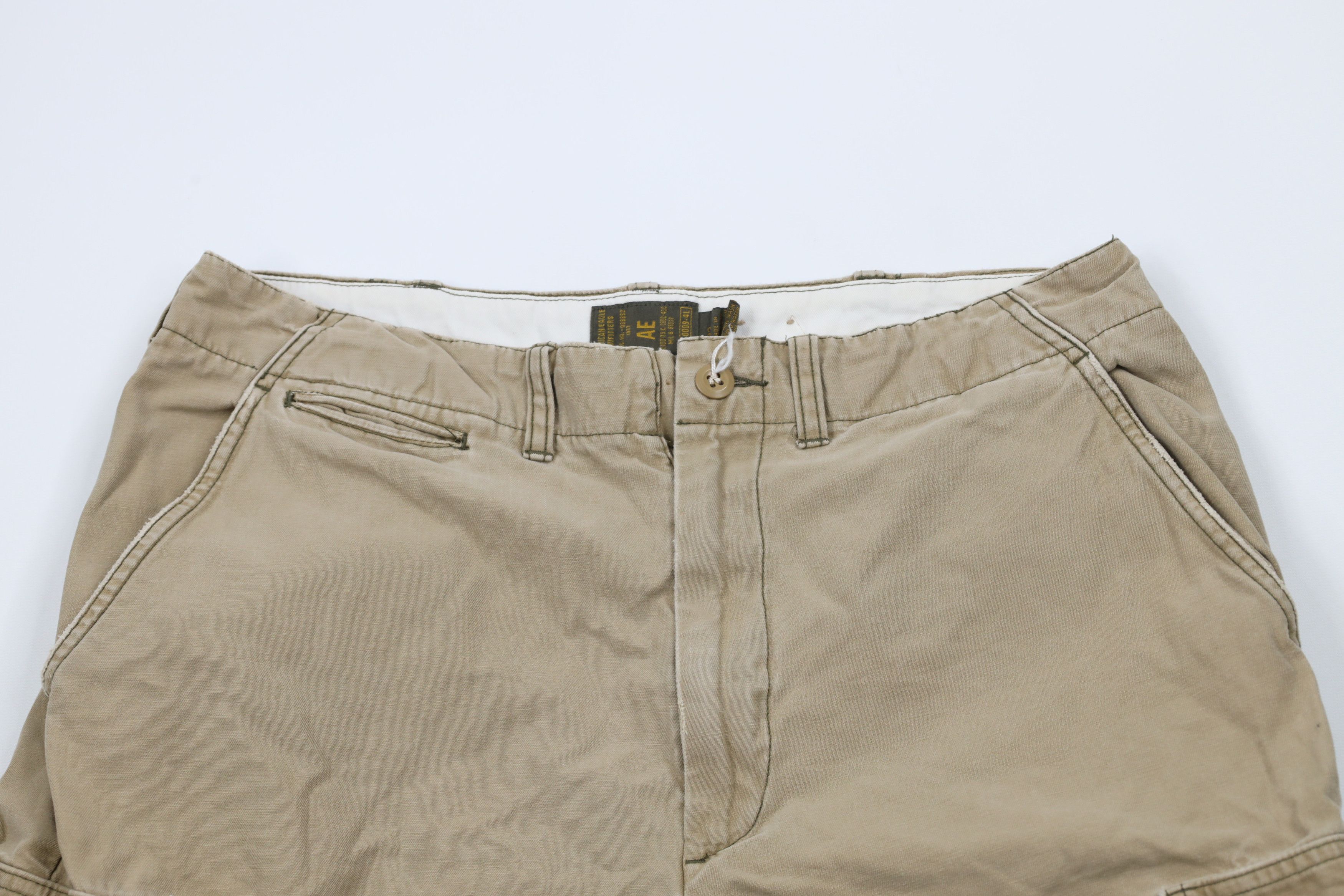 American Eagle Outfitters × Vintage Vintage 90s Y2K American Eagle Outfitters Heavy Cargo Shorts Size US 32 / EU 48 - 2 Thumbnail