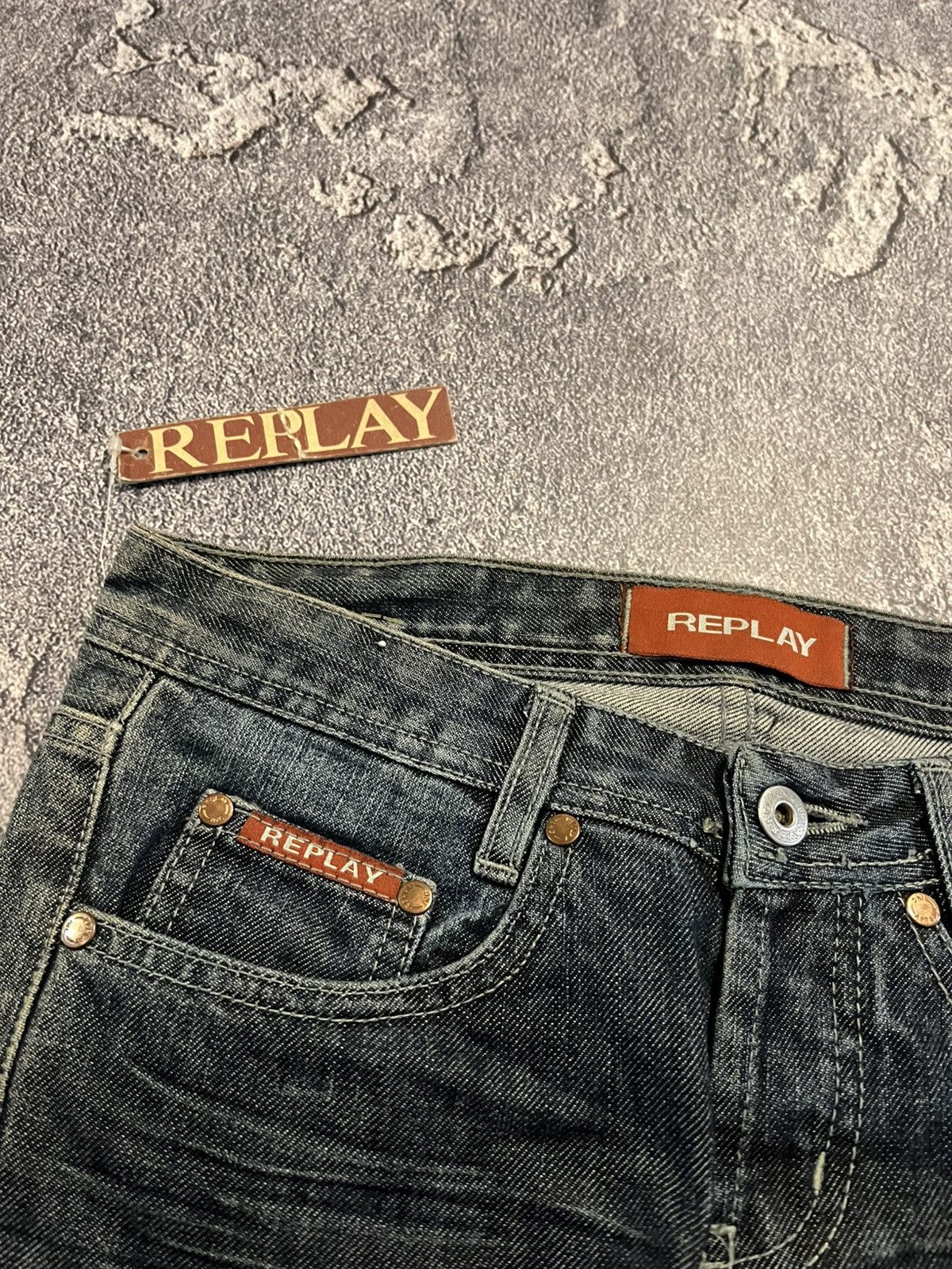 Vintage SWAG Archive New Flared Jeans / Y2K Aesthetic Collection 90s Size US 32 / EU 48 - 7 Thumbnail