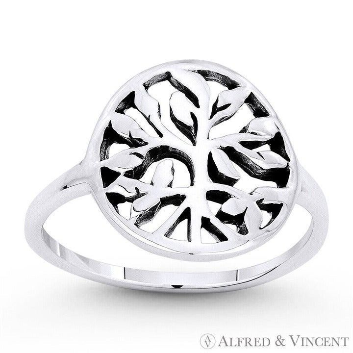 Other Tree w/ Filigree Vine & Leaf Circle Charm Ring Size 6 Size ONE SIZE - 1 Preview