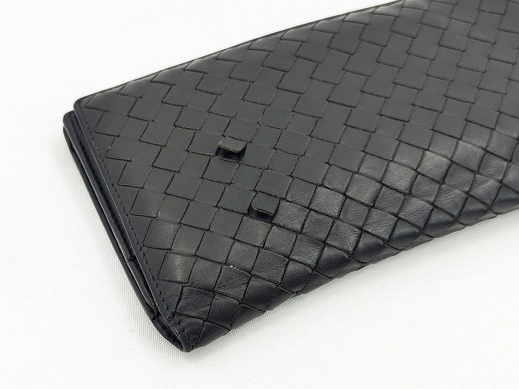 Bottega Veneta BOTTEGA VENETA vintage intrecciato woven long wallet A100 Size ONE SIZE - 9 Thumbnail