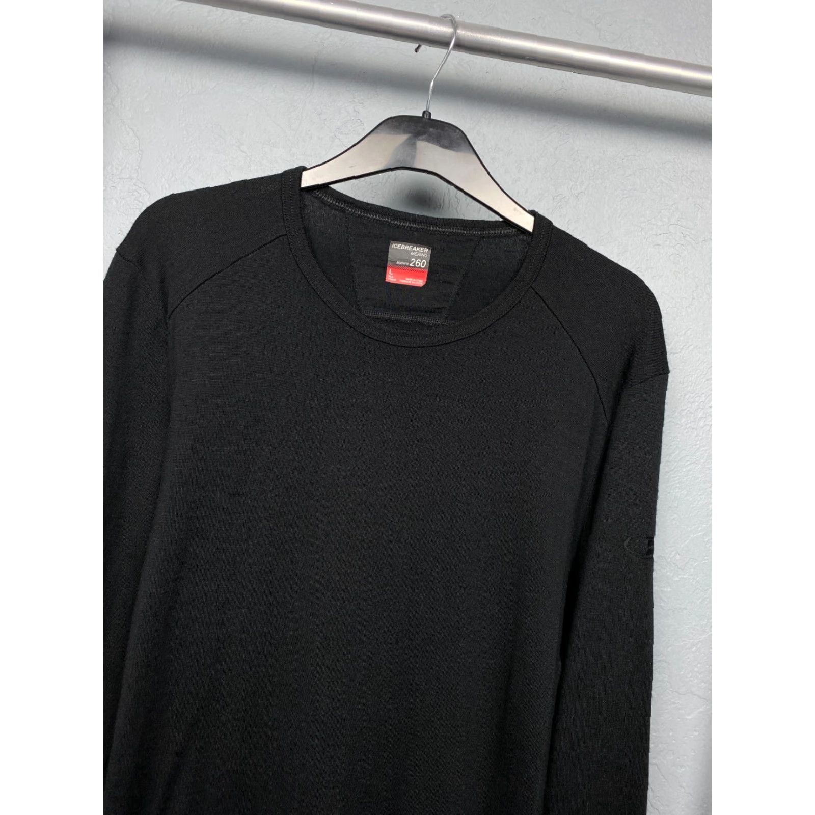 Icebreaker Icebreaker Merino Mens Crew Neck Sweater Shirt L Black Wool Vintage No Size US L / EU 52-54 / 3 - 2 Thumbnail