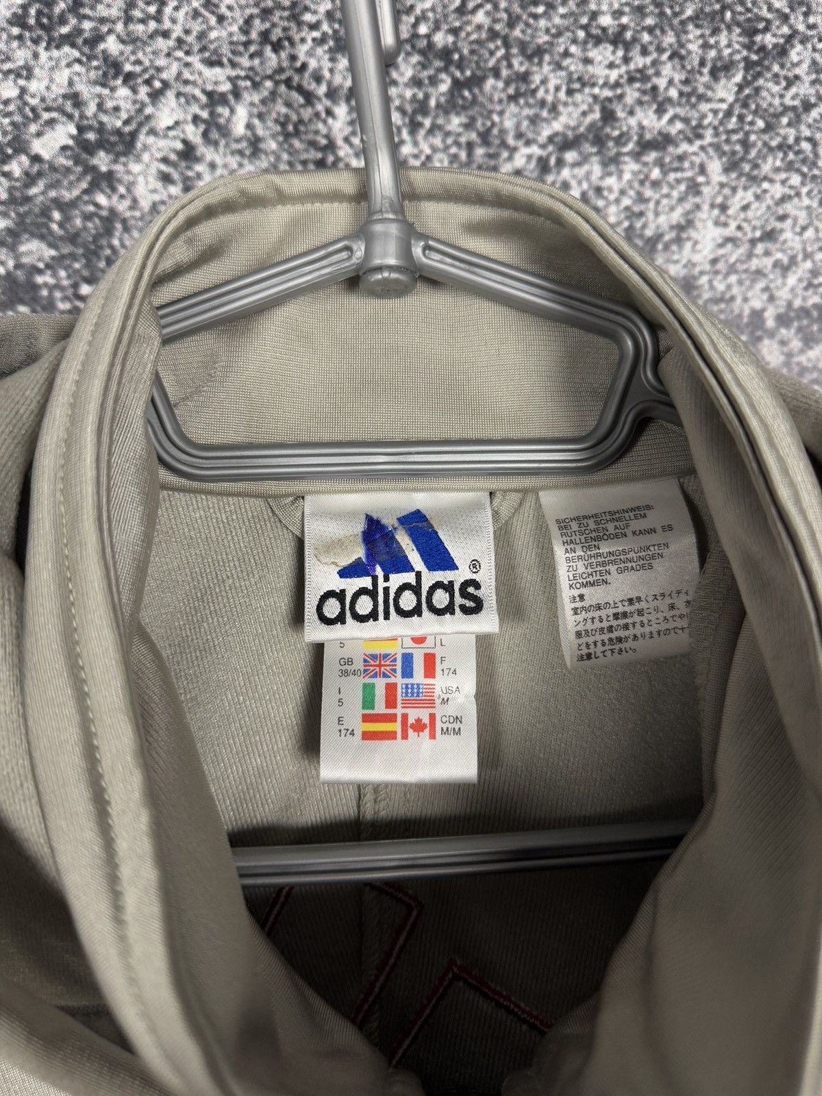 Adidas Men’s Adidas Vintage Hoodie Full Zip Jacket 90s Retro Size M Size US M / EU 48-50 / 2 - 8 Thumbnail