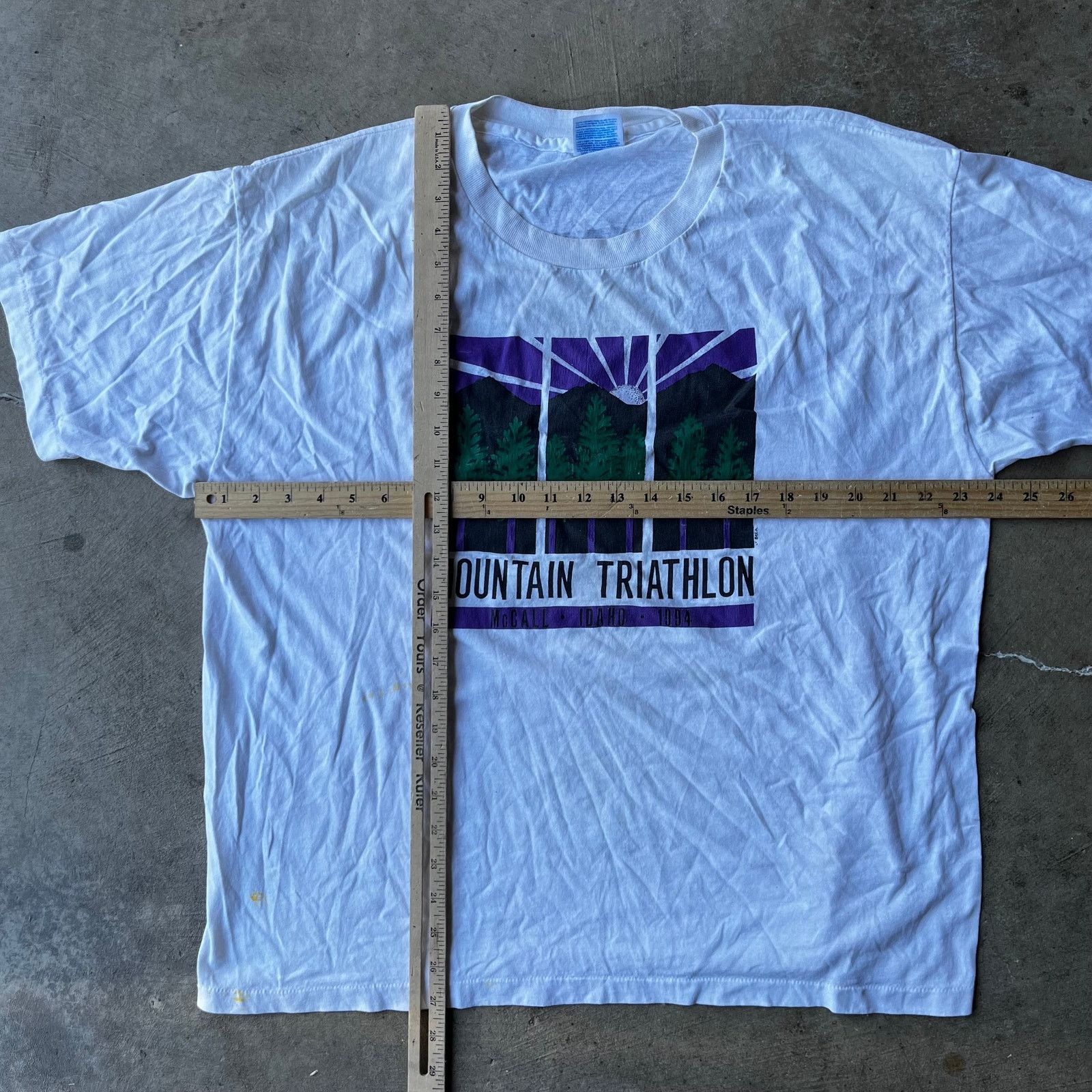 Vintage VINTAGE 90S MOUNTAIN TRIATHALON ART SHIRT MENS XL 90S IDAHO Size US XL / EU 56 / 4 - 3 Thumbnail