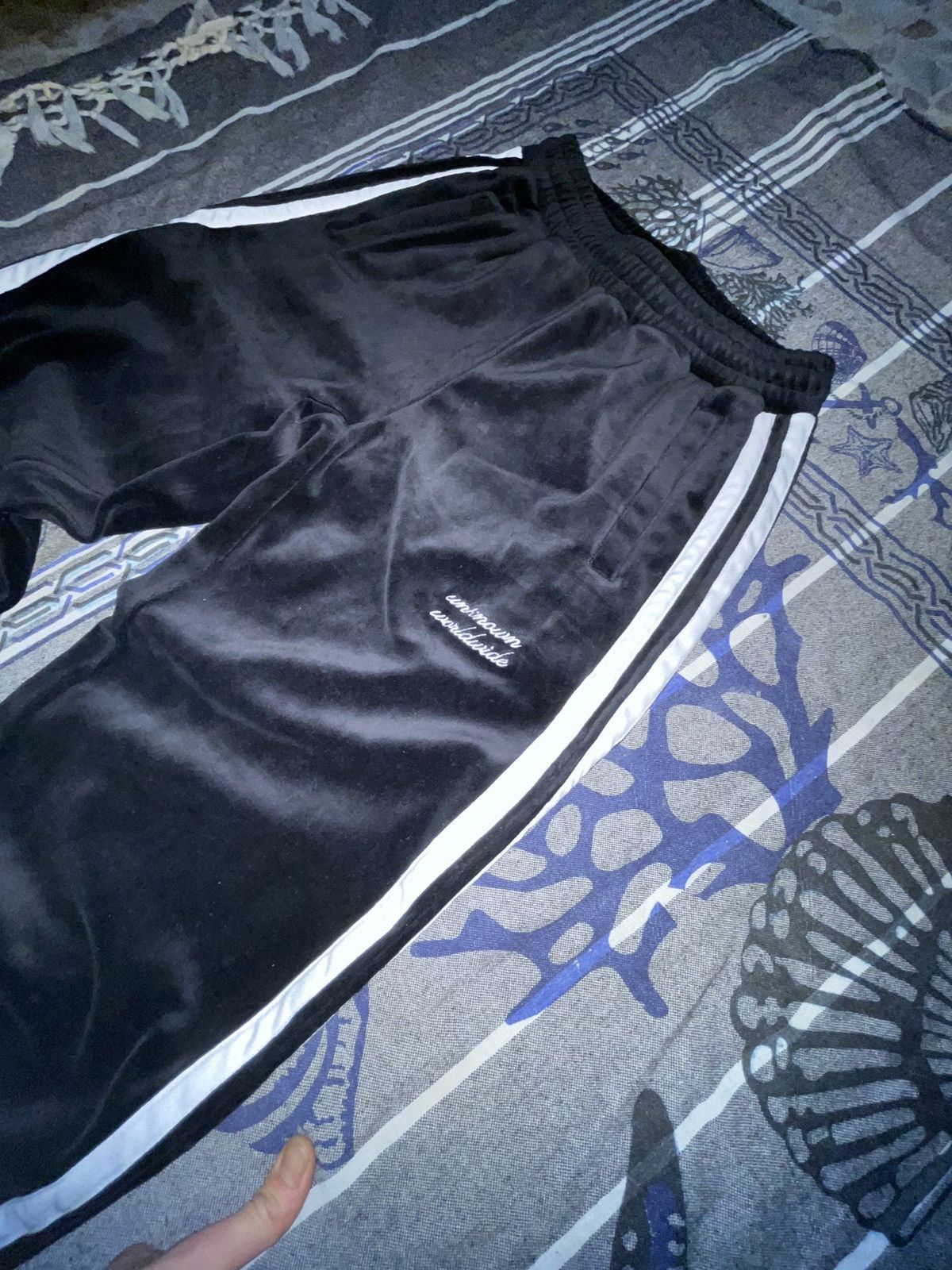 Unknown London Unknown London Velour Track Pants Size US 28 / EU 44 - 2 Thumbnail