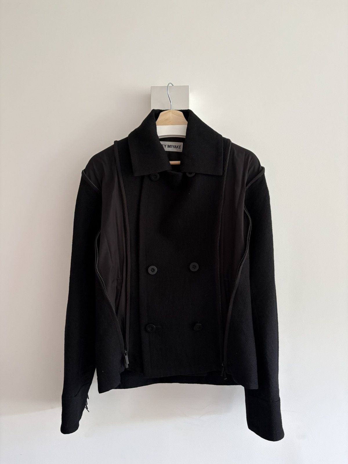 Issey Miyake Issey Miyake F/W 1991 Transformable Pea Coat Size XXS / US 00 / IT 34 - 2 Thumbnail