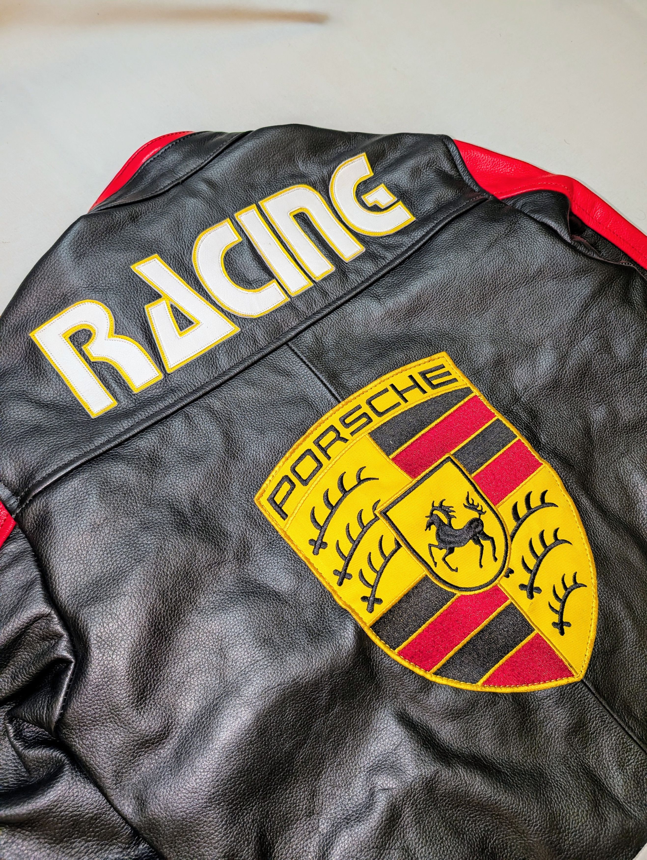 Porsche Design 🔥 PORSCHE 911 Turbo 💥 RARE LEATHER JACKET STREETWEAR Size US S / EU 44-46 / 1 - 11 Thumbnail