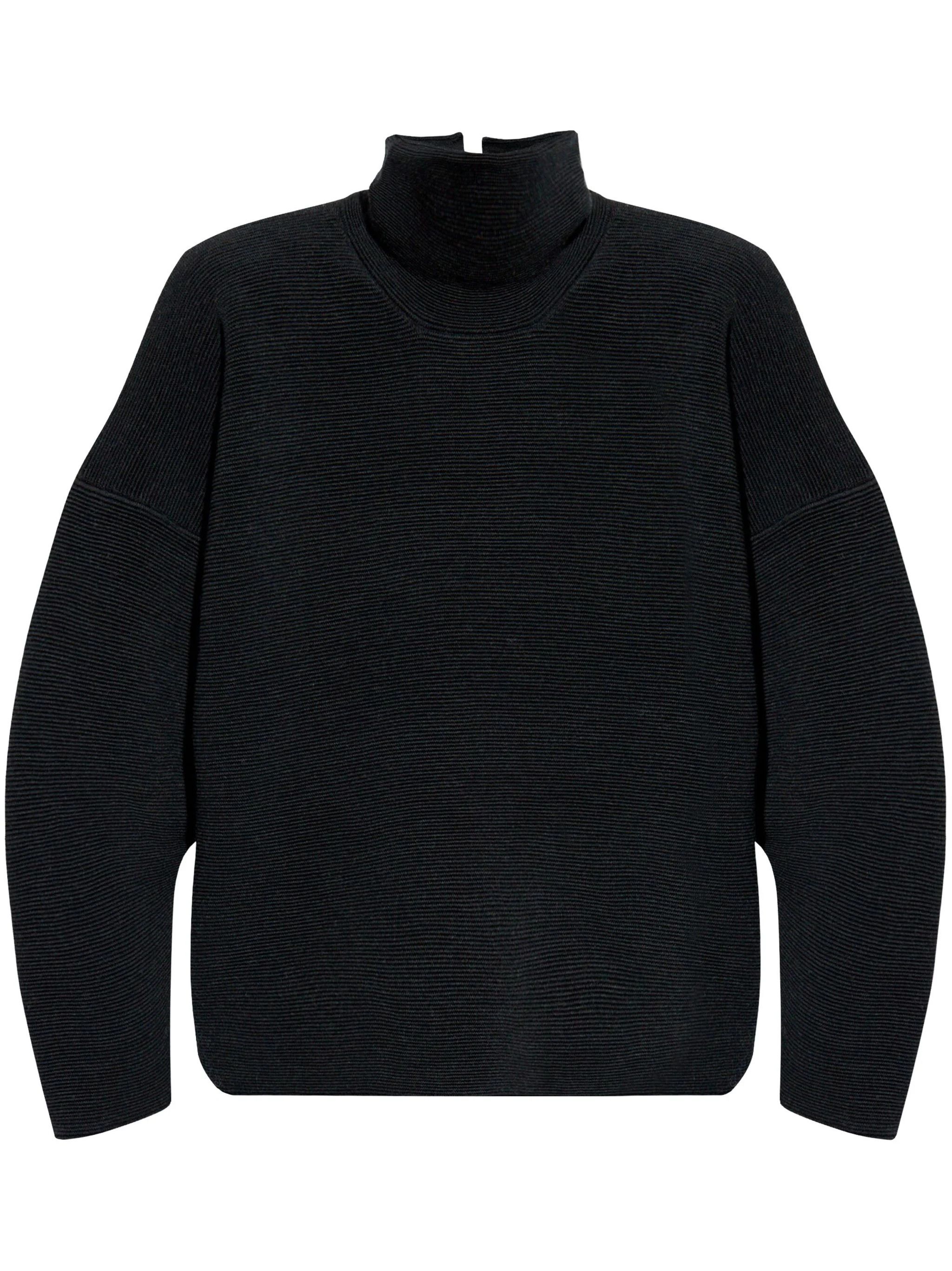 Fear of God o1s22i1n1024 High-Neck Ottoman Pullover Sweater in Black Size US L / EU 52-54 / 3 - 1 Thumbnail