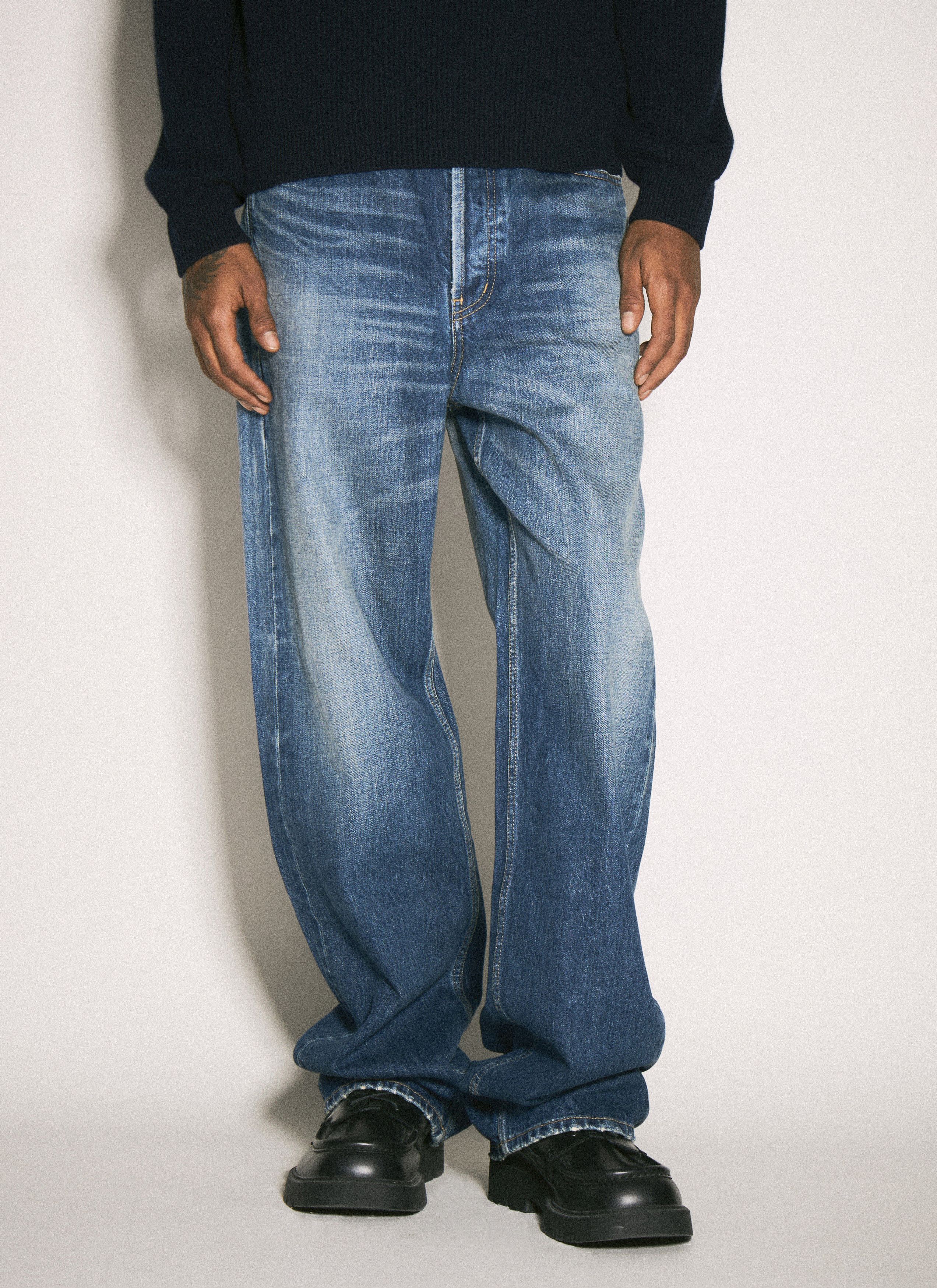 Saint Laurent Paris high-rise wide leg rs66-id heritage vintage blue Size US 31 - 1 Thumbnail