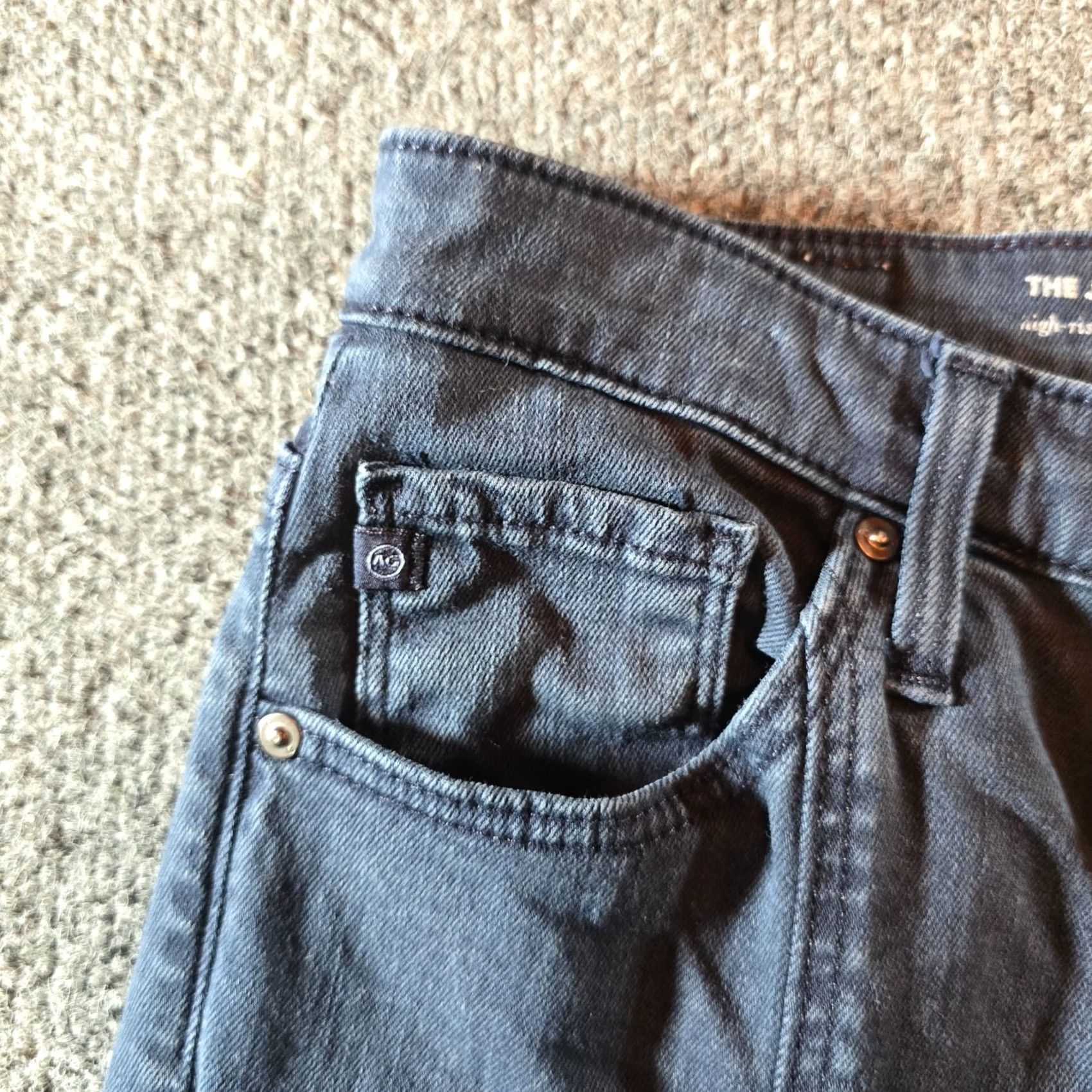 Vintage AG Adriano Goldschmied Jeans Women 27 Jodi Cropped High Rise Slim Flare Casual Jeans Size 27" / US 4 / IT 40 - 3 Thumbnail