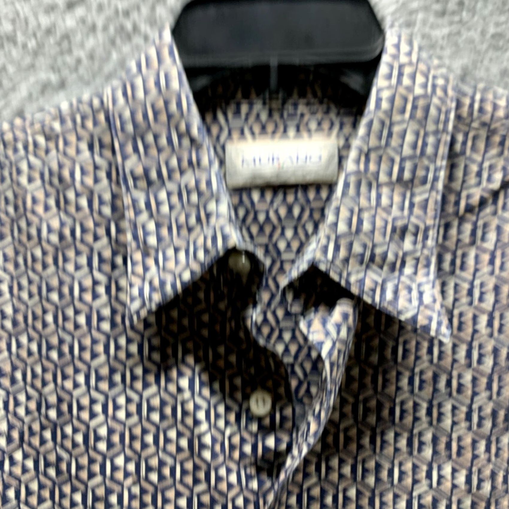 Murano VINTAGE Murano Shirt Mens Short Sleeve Button-Up Geometric Hawaiian Blue Brown 90s Style Medium Shirt Mens Dirty Size US M / EU 48-50 / 2 - 5 Thumbnail