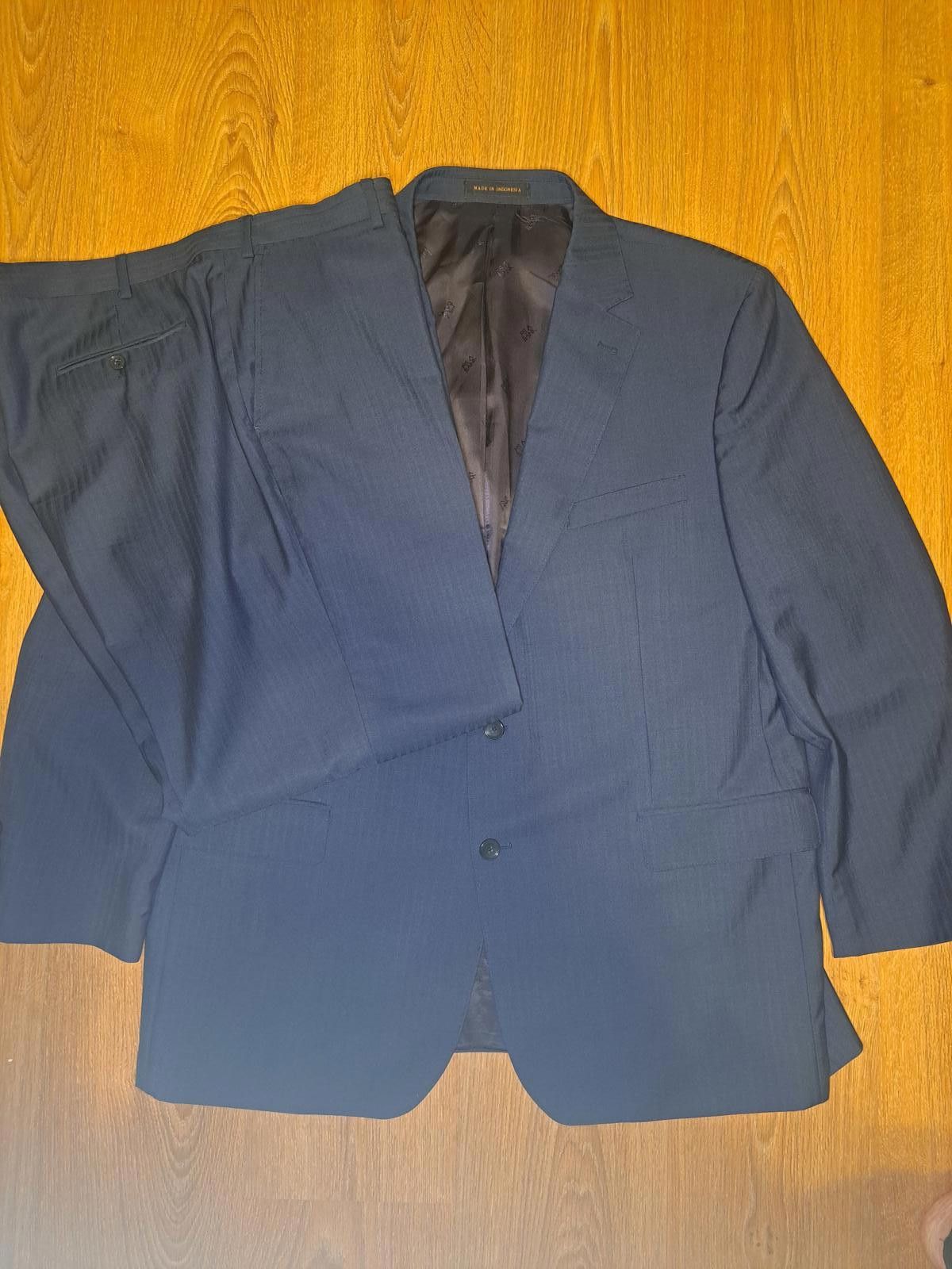 Jos. A. Bank Jos A Bank Vitale Barberis Canonico Suit 48L 43x31 Navy Blue Size 48L - 1 Thumbnail