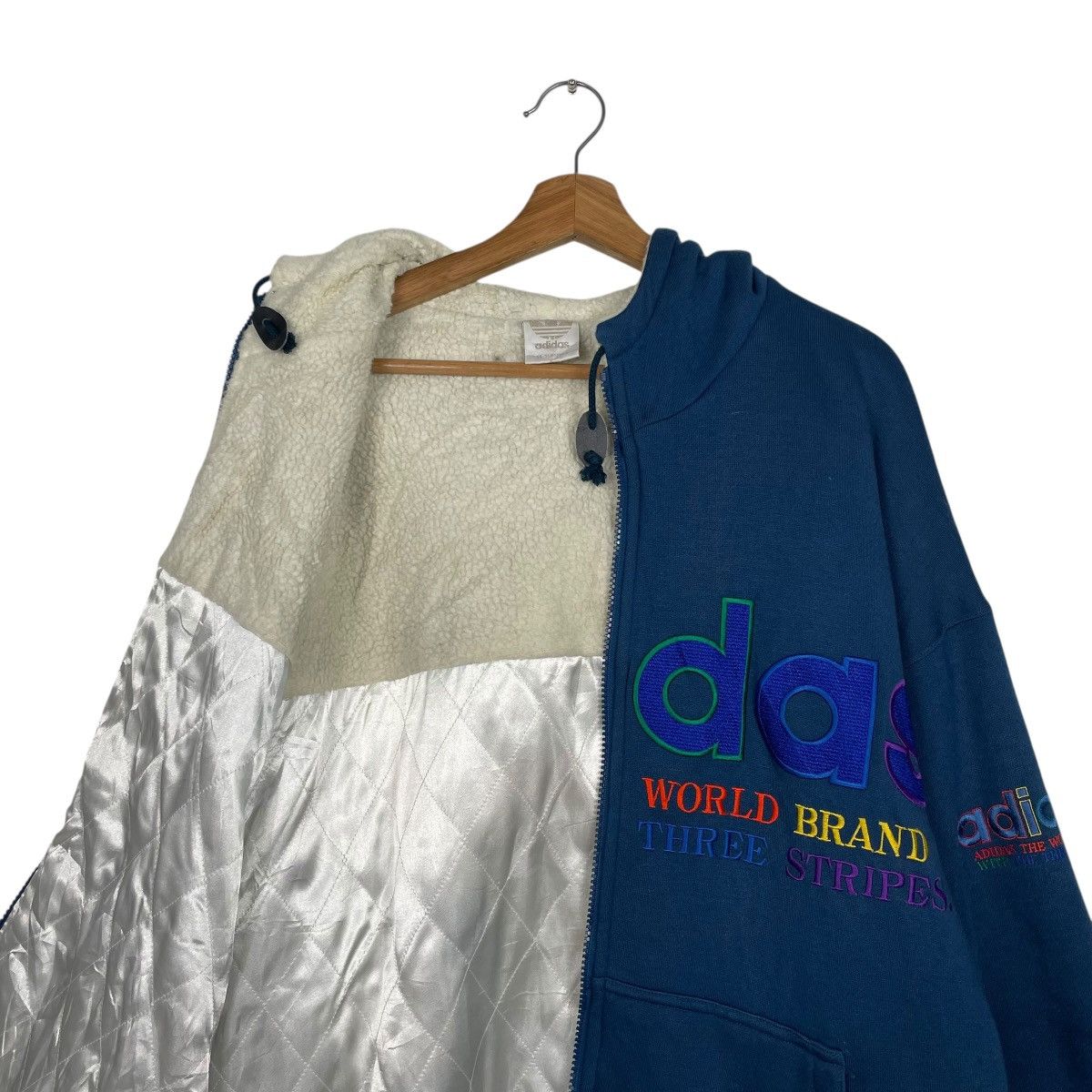 Adidas Adidas Big Logo Zipper Hoodie Size US L / EU 52-54 / 3 - 11 Thumbnail