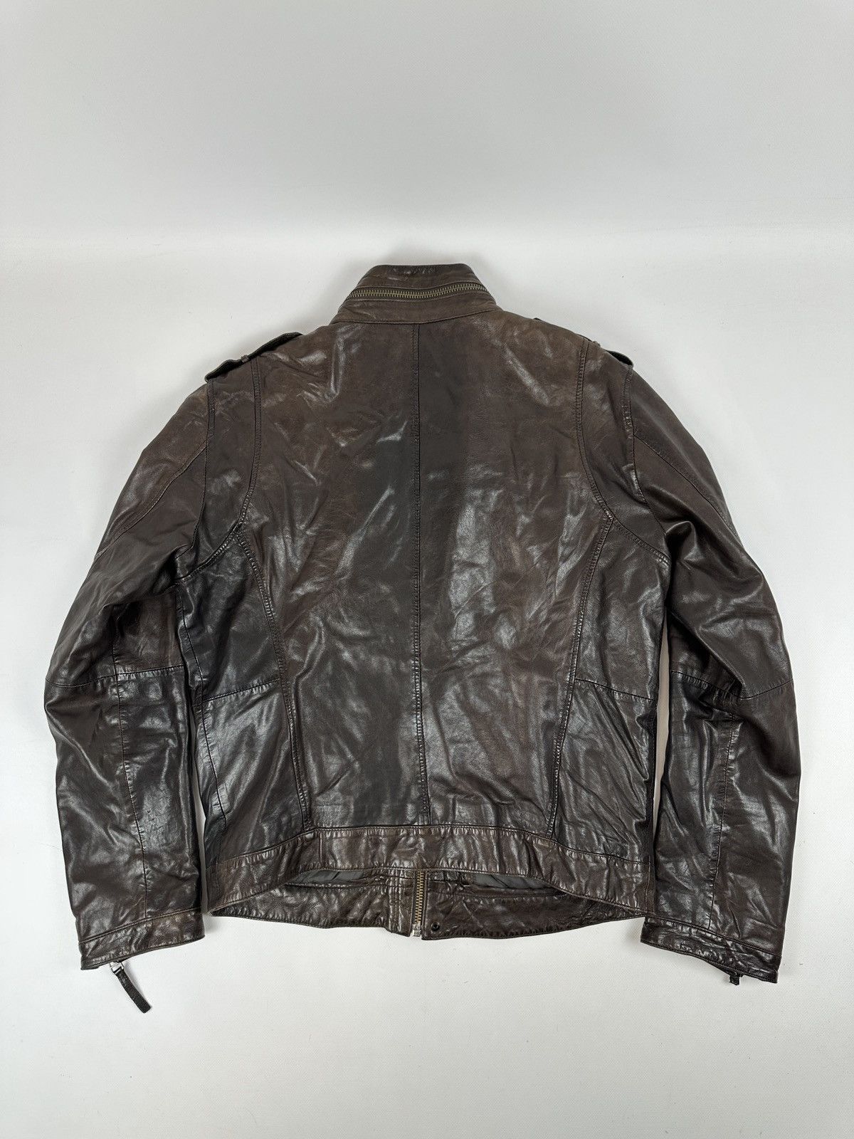 Baldessarini Baldessarini Leather Biker Jacket Size US L / EU 52-54 / 3 - 6 Thumbnail