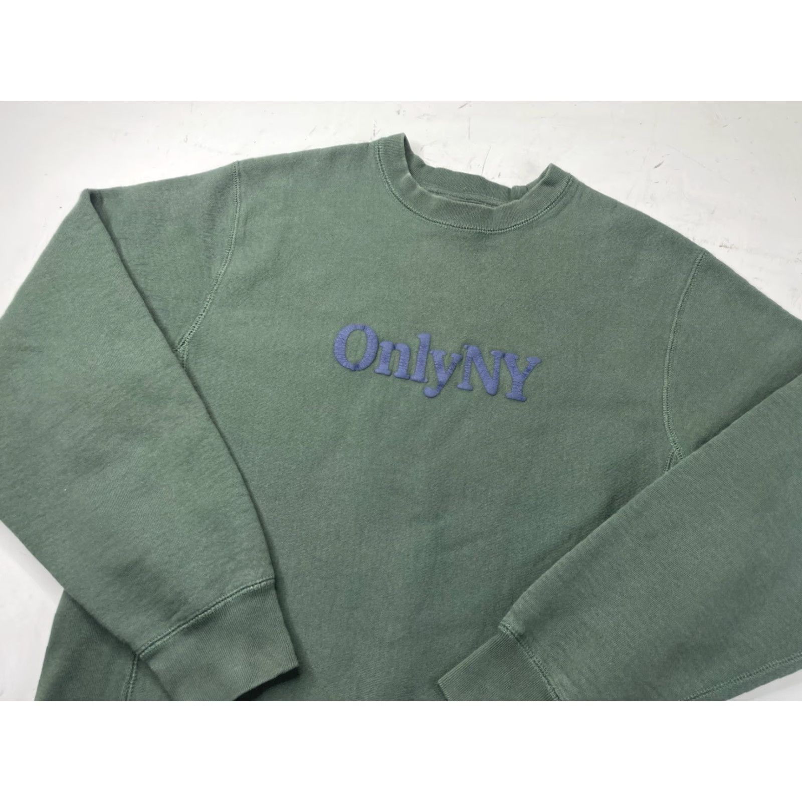 Only NY Only NY Logo Crewneck Sweatshirt Pullover Mens M Green Logo Graphic Print All Seasons Heavyweight Slim? Regular fits Men Sweatshirt Size US M / EU 48-50 / 2 - 2 Thumbnail
