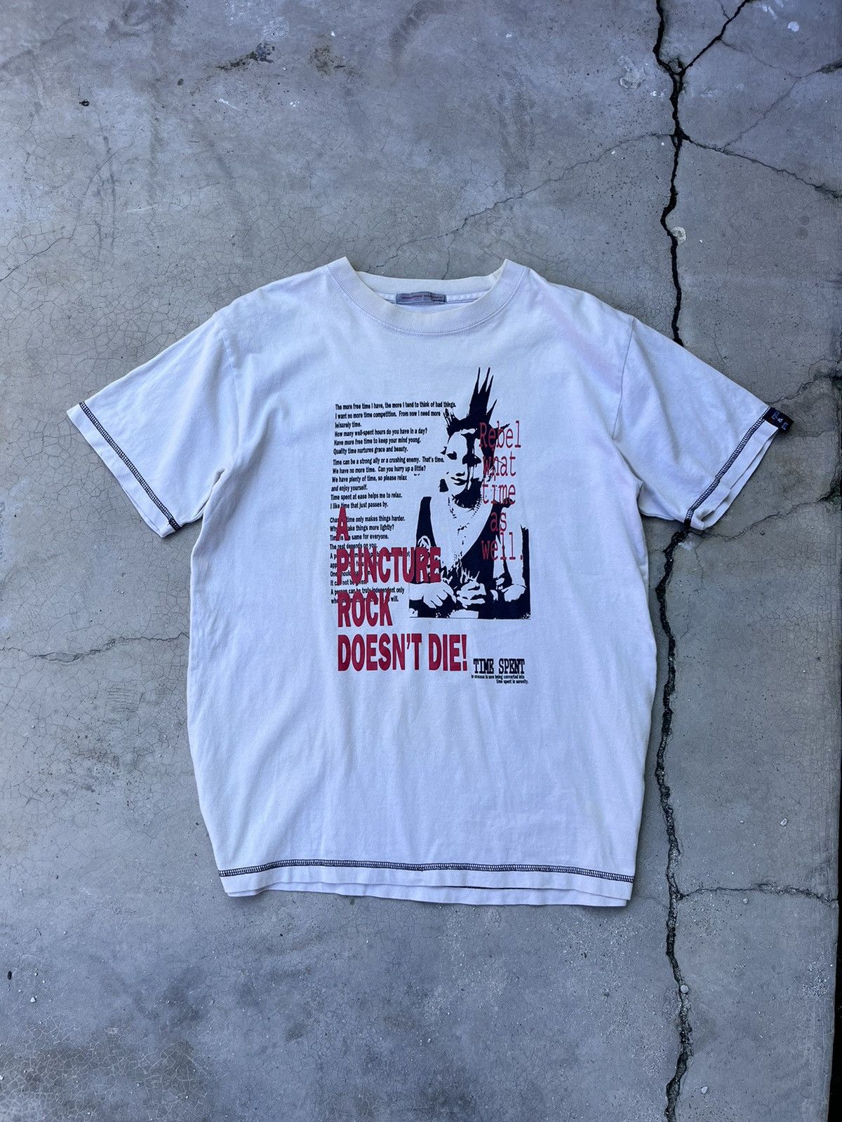 Japanese Brand Vtg Dangerous Warning Punk Not Dead speech Size US M / EU 48-50 / 2 - 1 Thumbnail