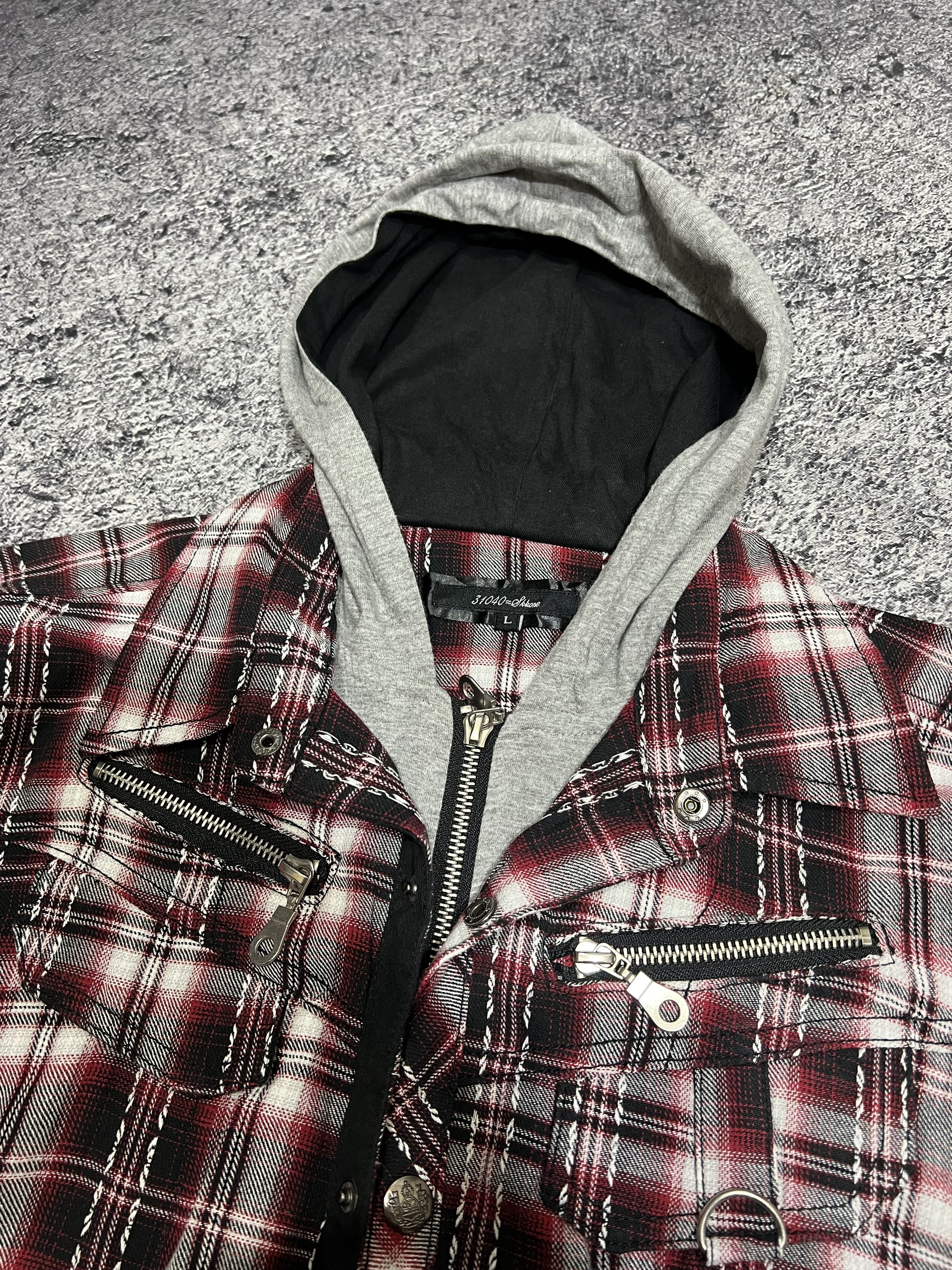 Japanese Brand 2000s Archival Hysteric Layer Hodded Zip y2k Lgb Ifsix Size US S / EU 44-46 / 1 - 3 Thumbnail