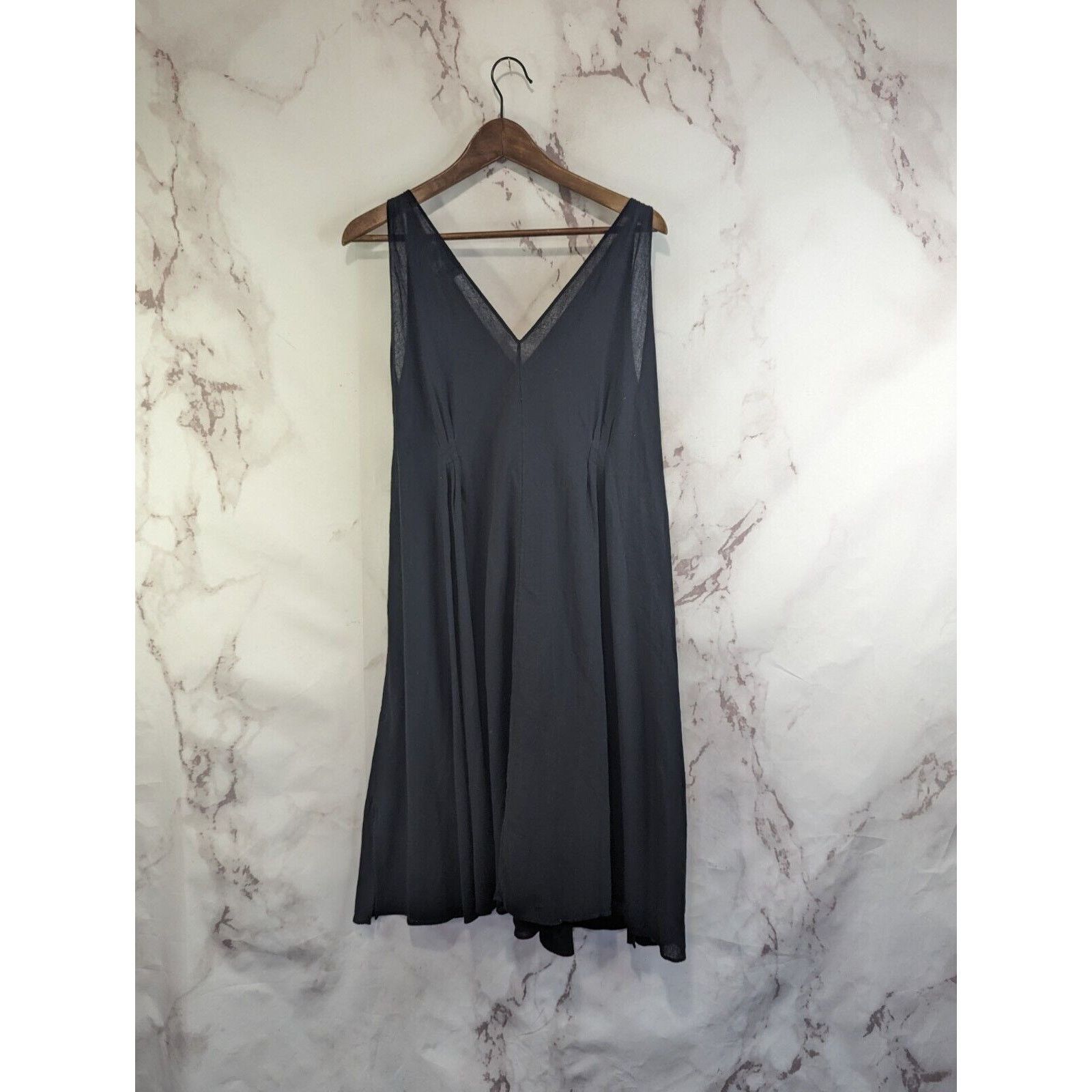 & Other Stories & Other Stories Dress Womens 2 XS Black Crepe Flowy Size XS / US 0-2 / IT 36-38 - 6 Thumbnail